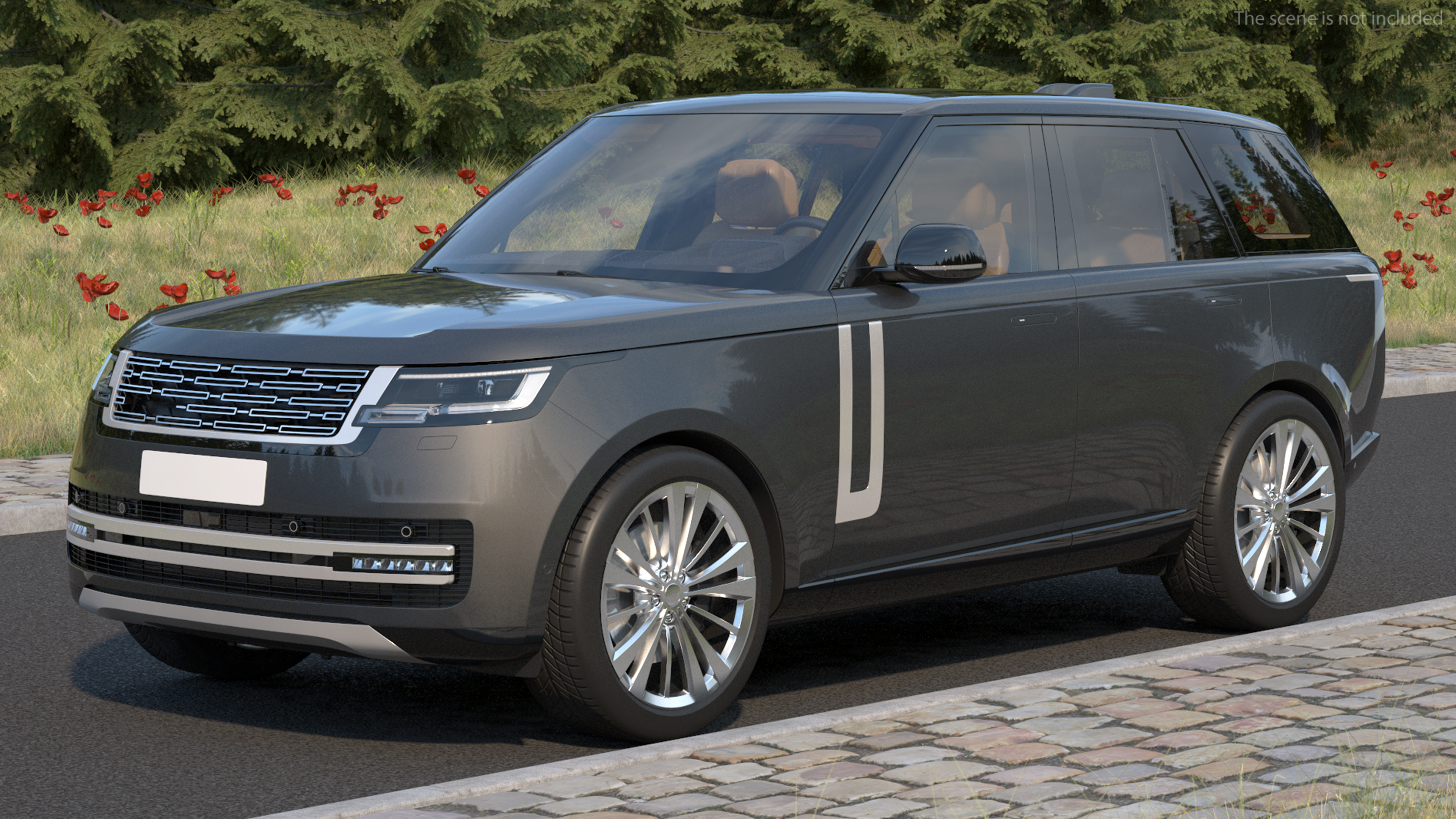 3D Luxury European SUV Rigged