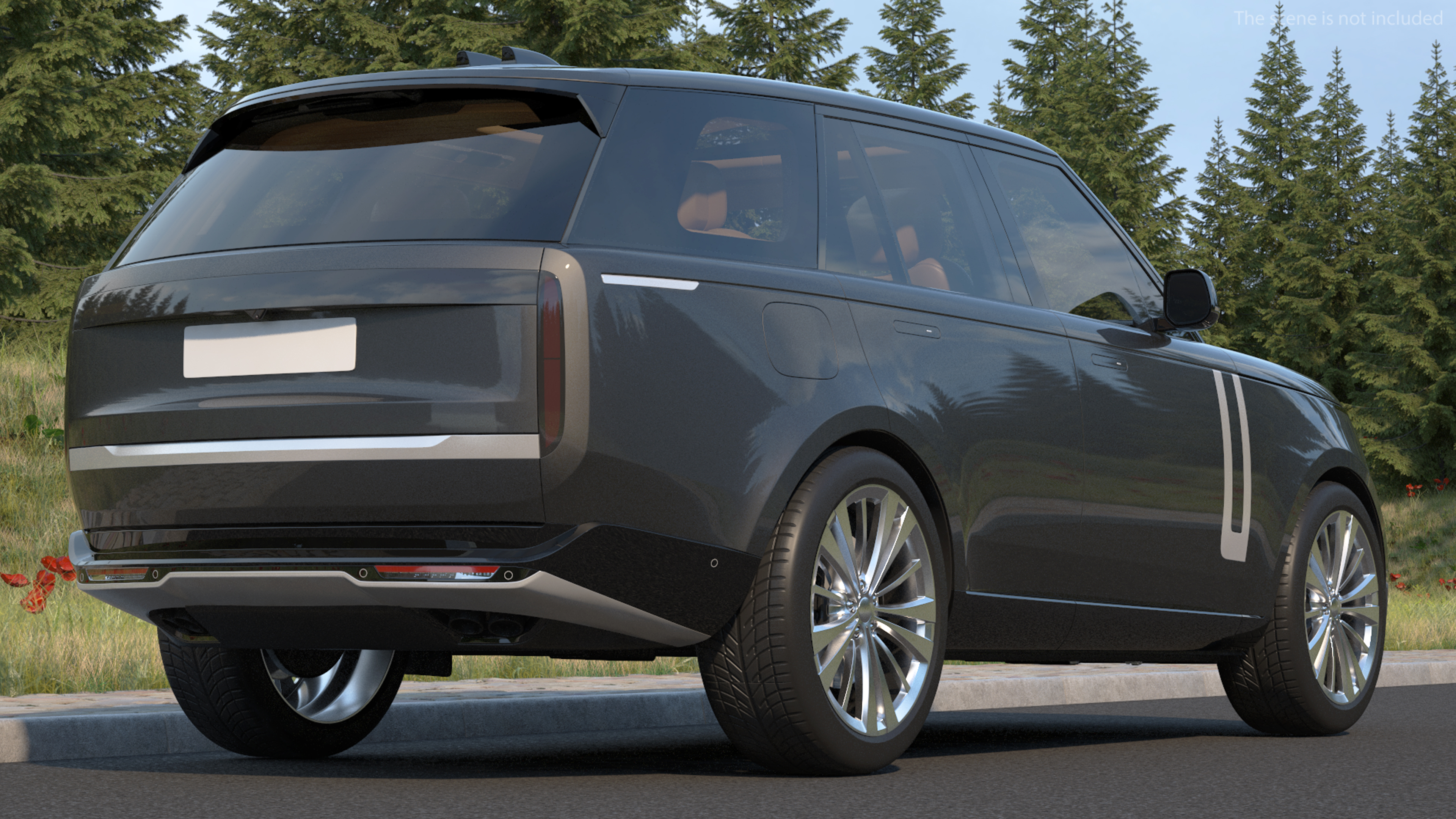 3D Luxury European SUV Rigged