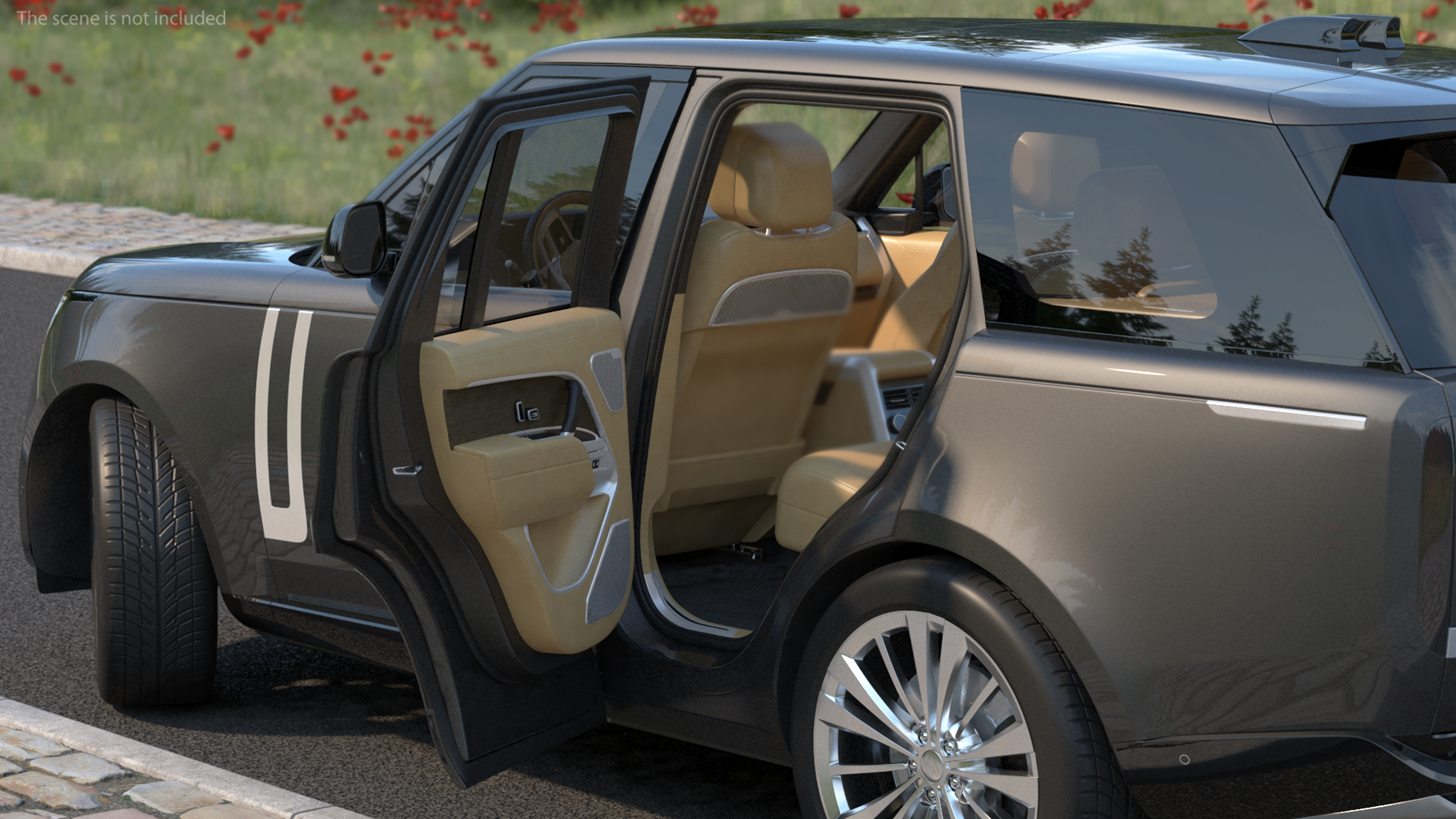 3D Luxury European SUV Rigged