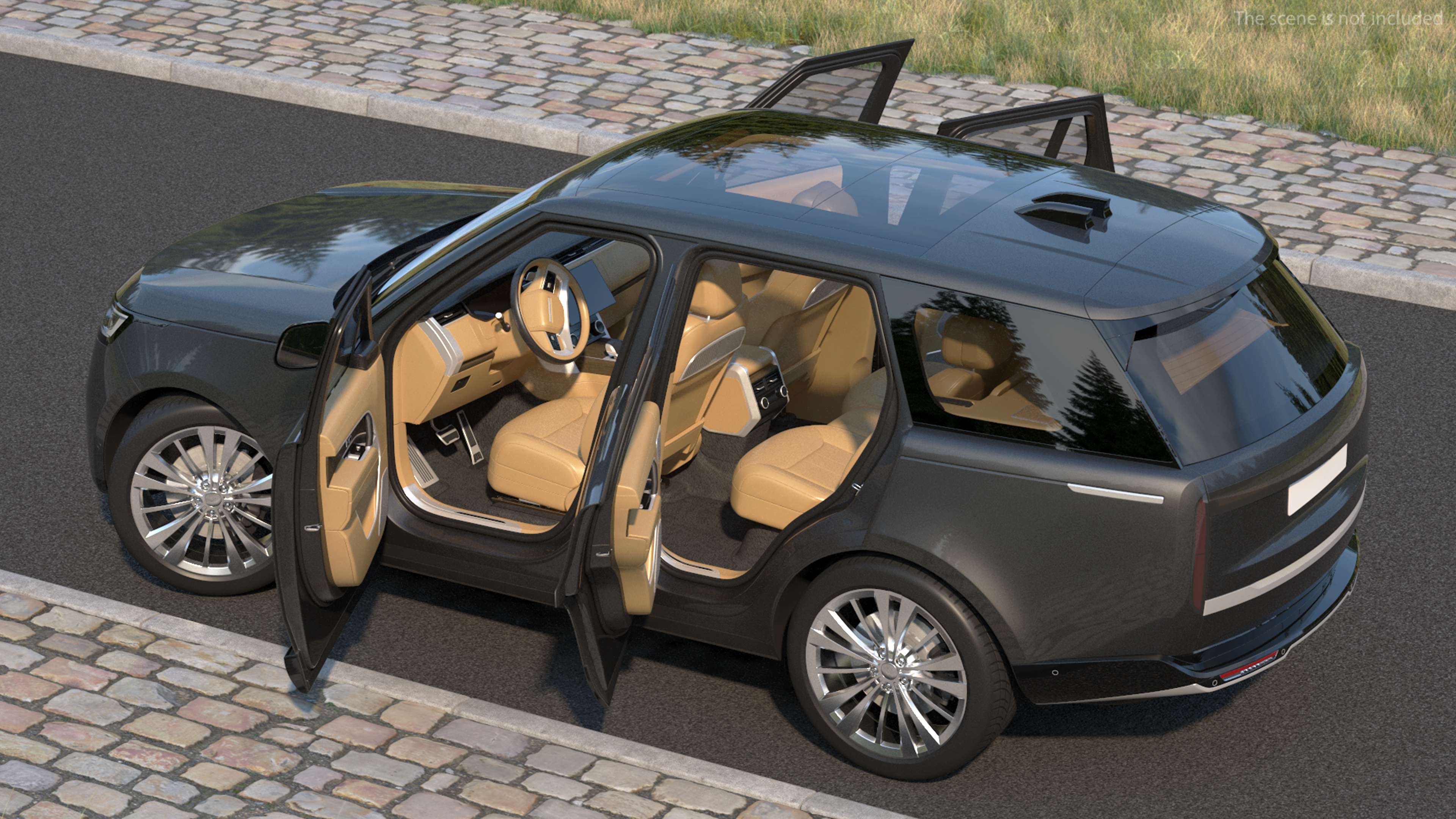 3D Luxury European SUV Rigged