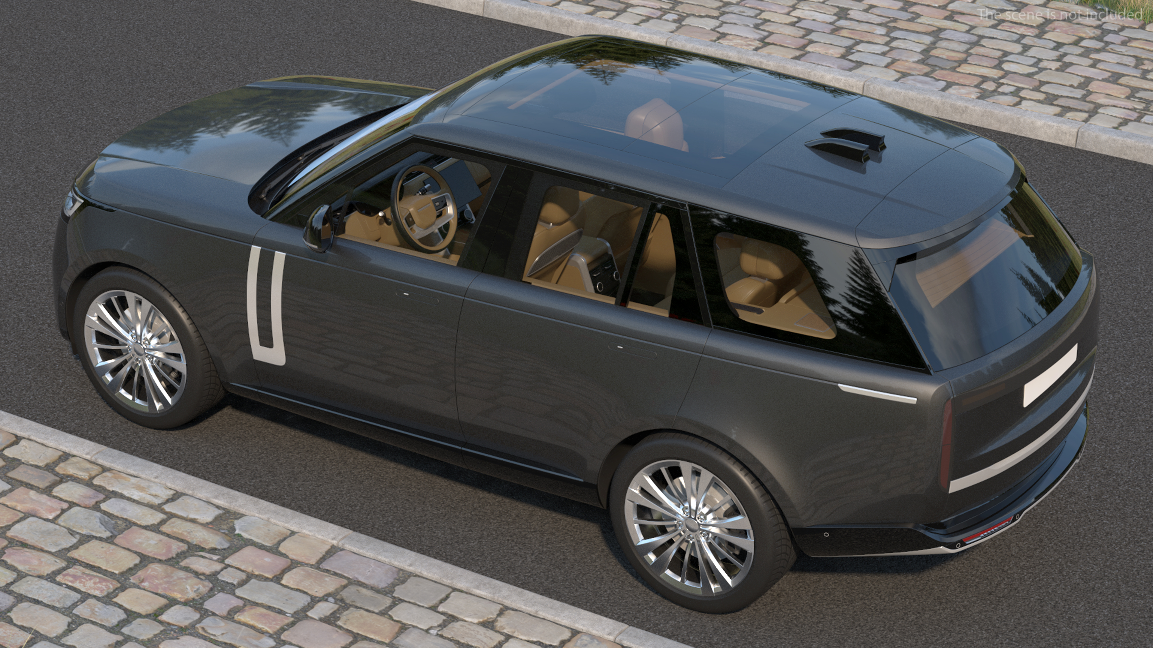 3D Luxury European SUV Rigged