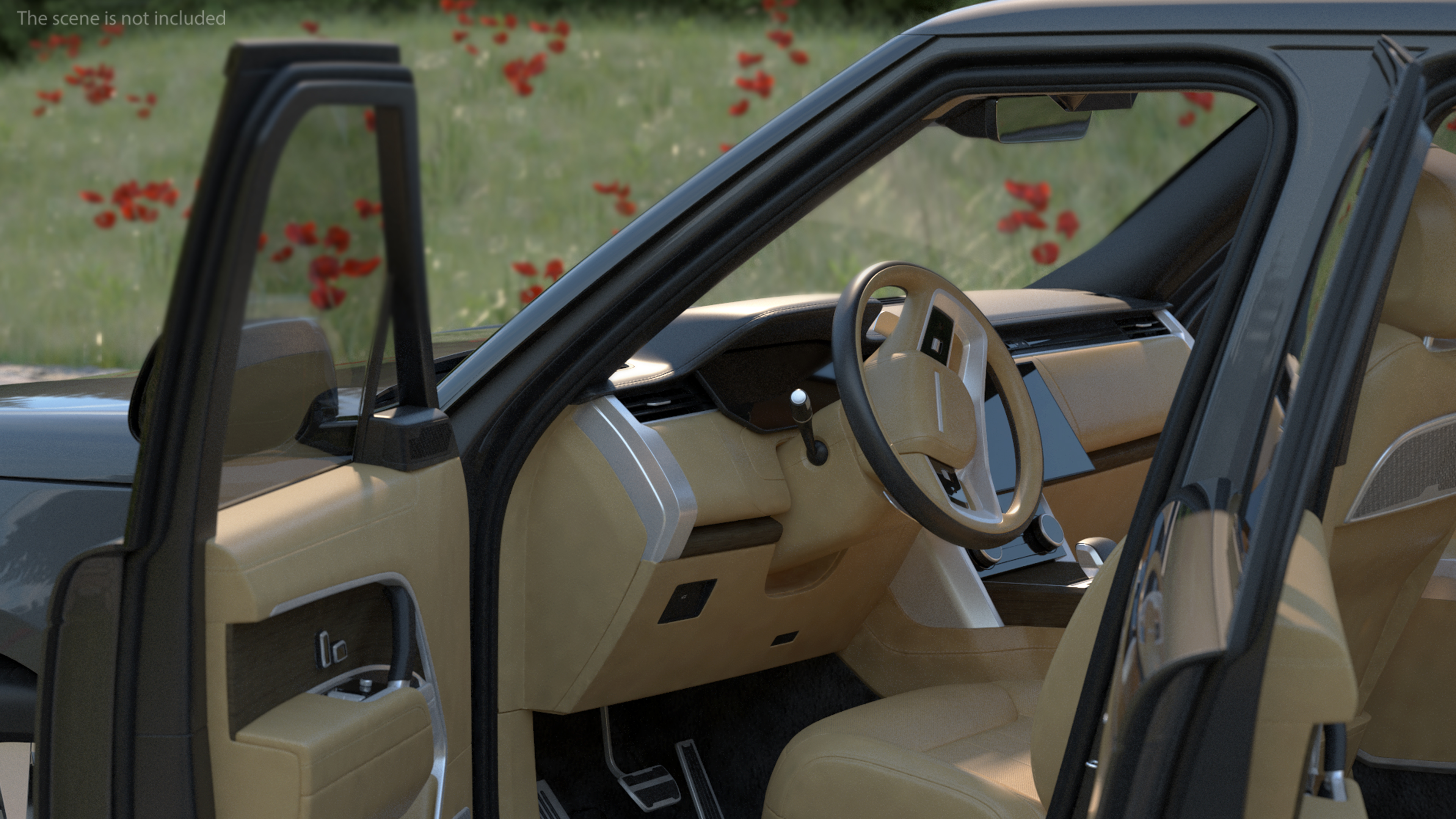 3D Luxury European SUV Rigged