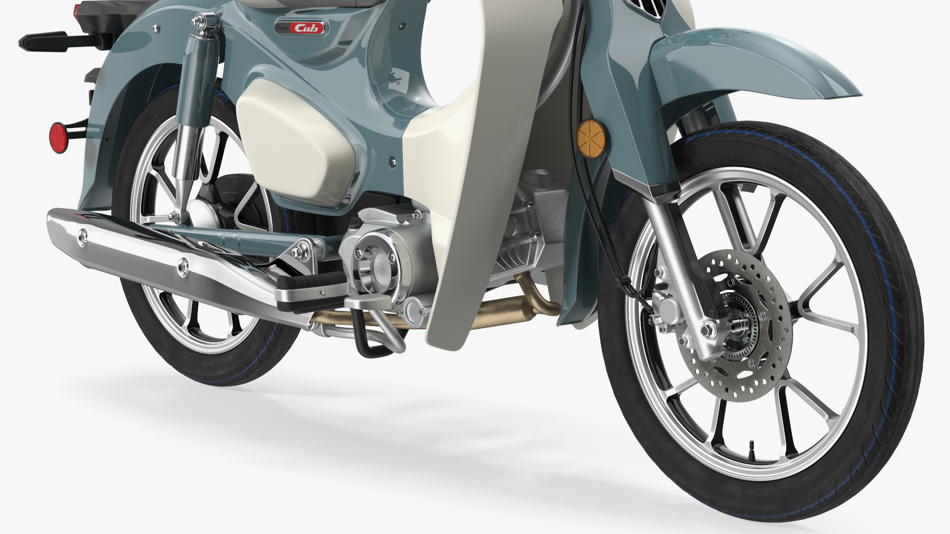 Scooter Honda Super Cub 2024 Green 3D model