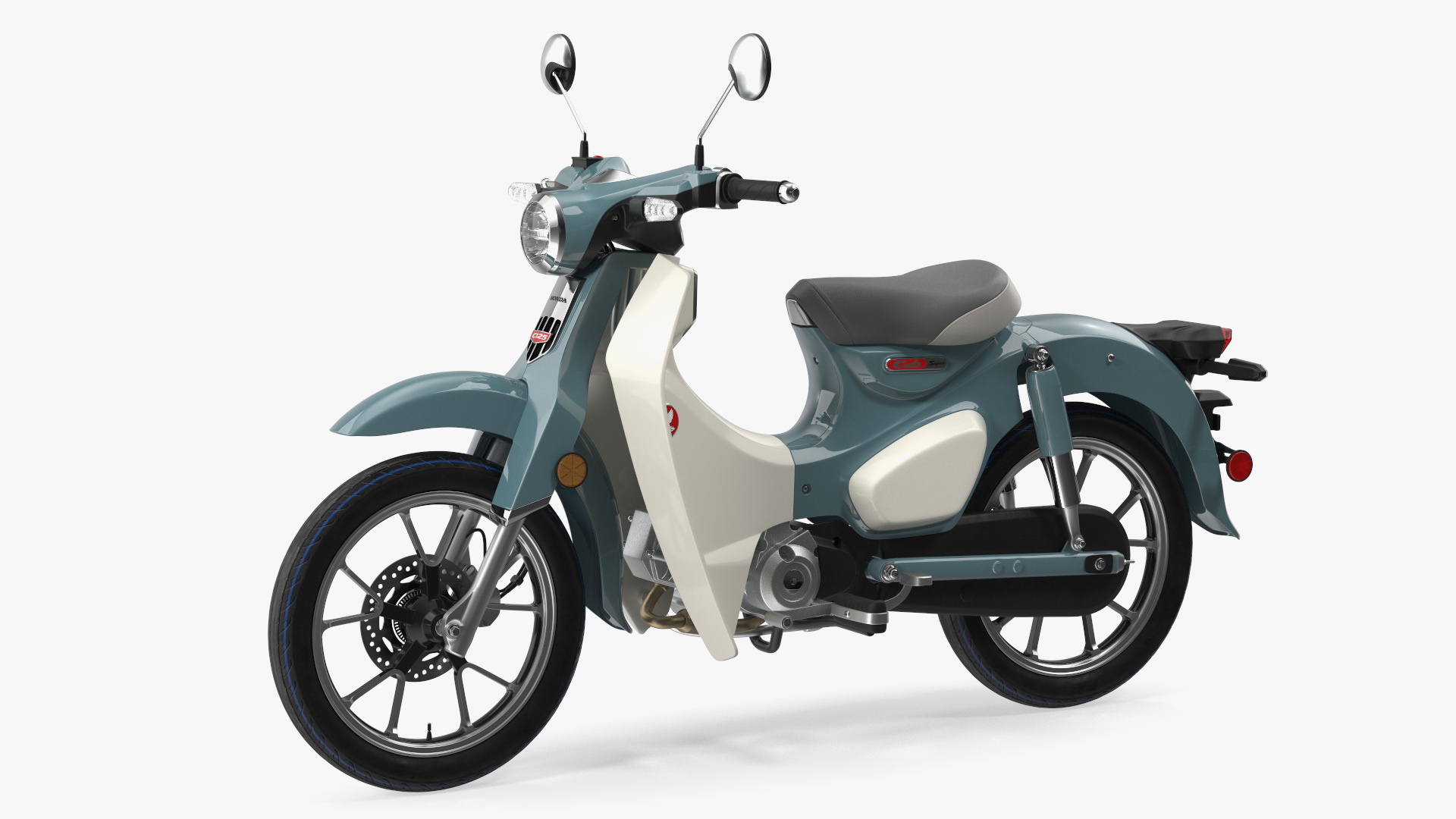 Scooter Honda Super Cub 2024 Green 3D model