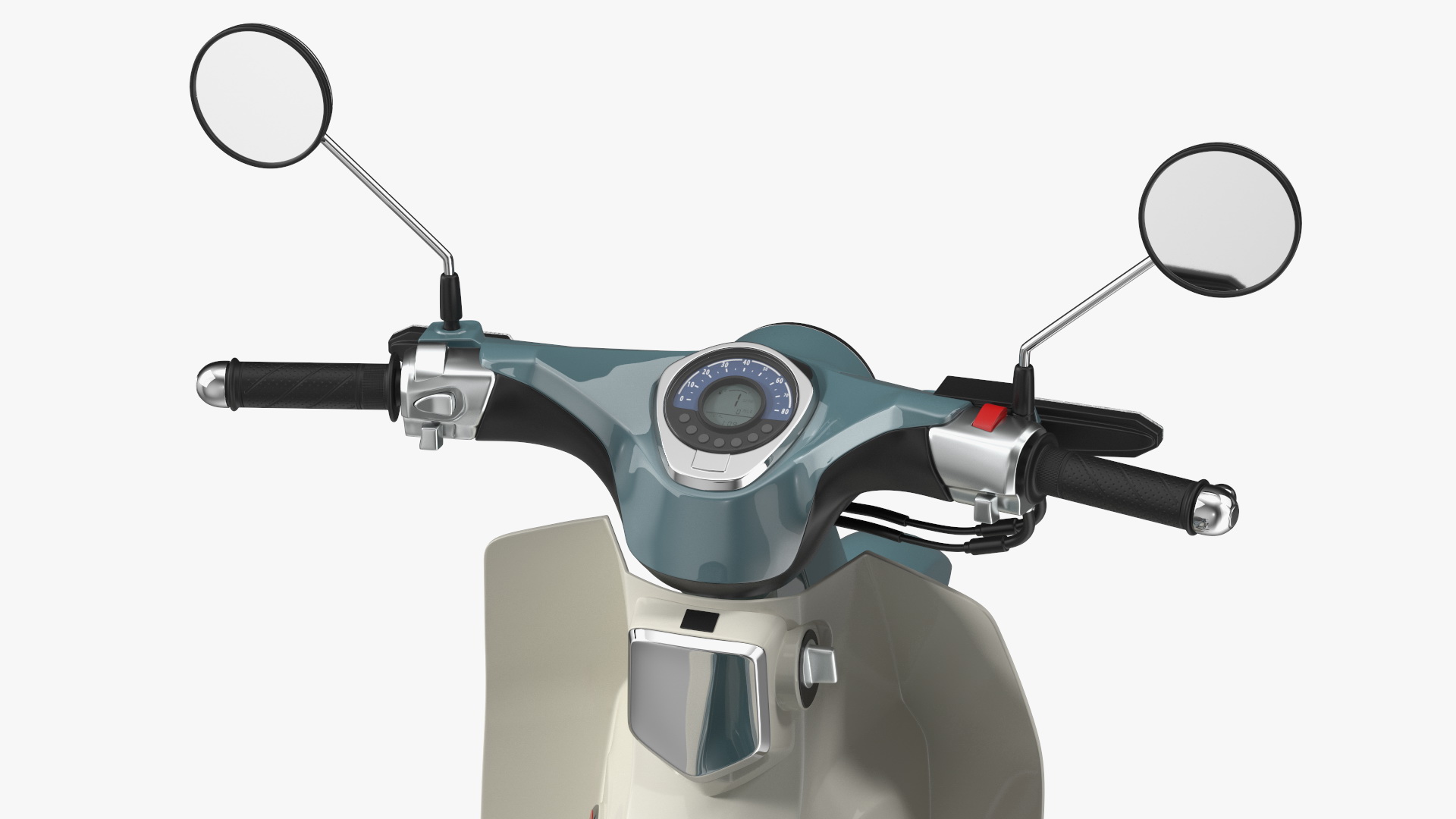 Scooter Honda Super Cub 2024 Green 3D model