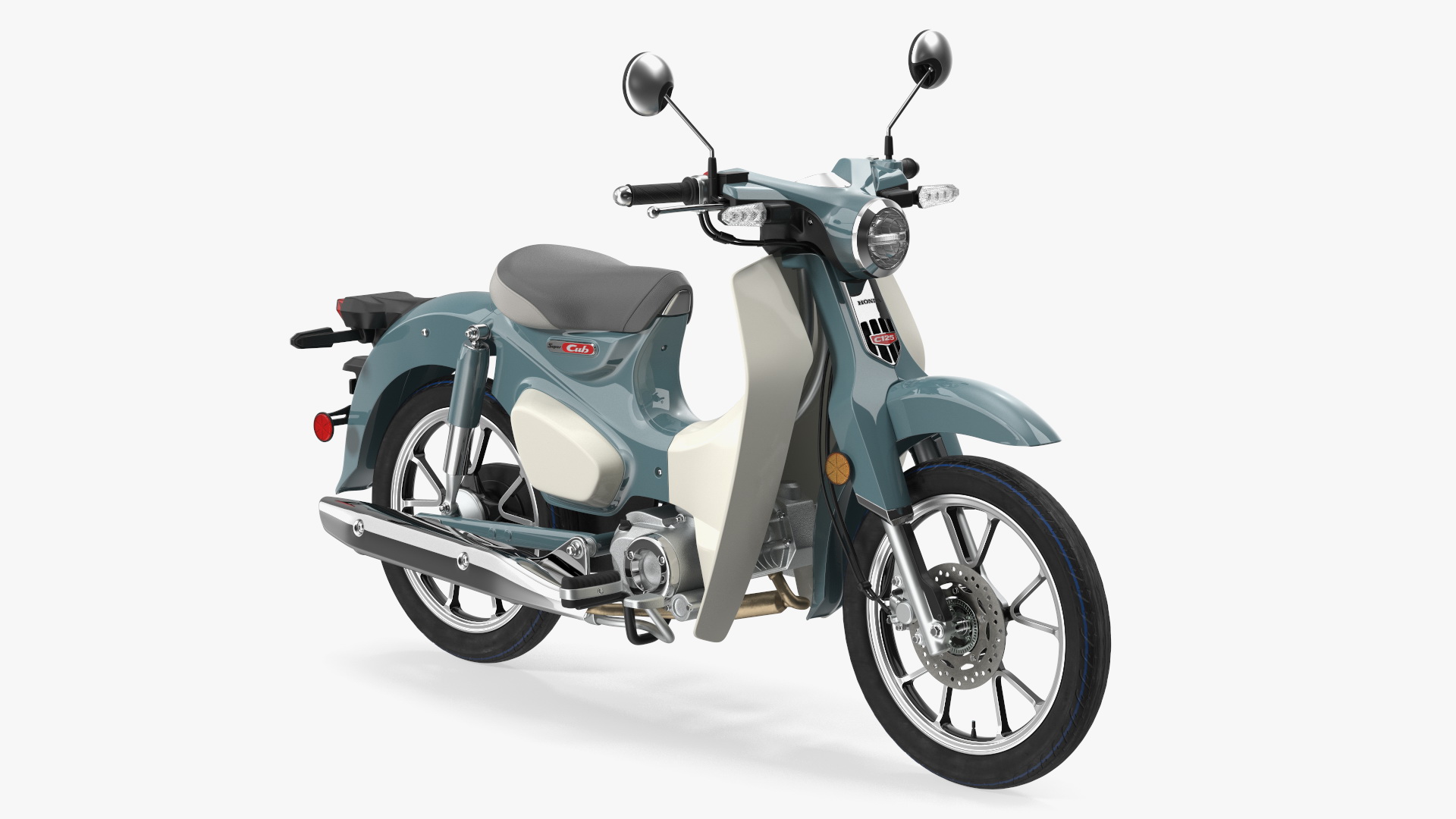 Scooter Honda Super Cub 2024 Green 3D model