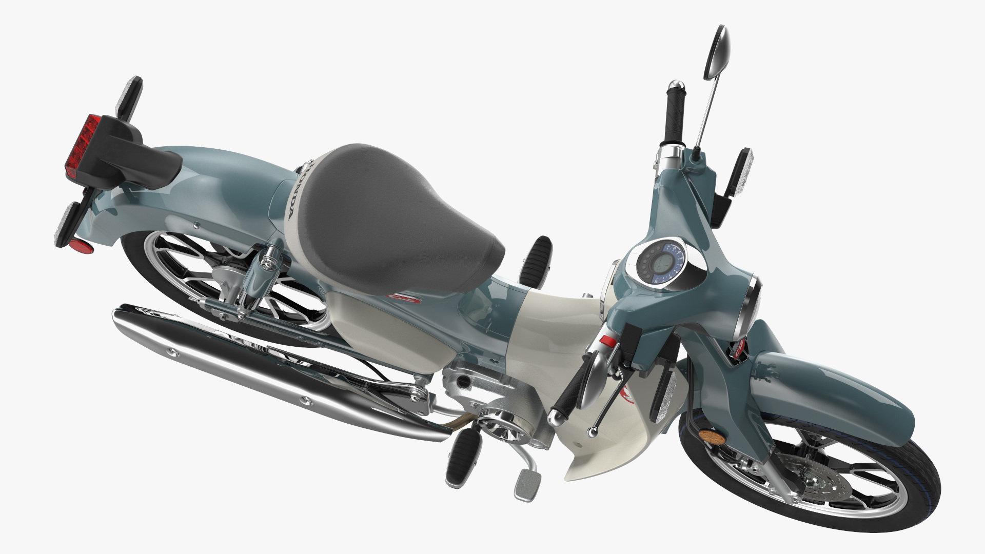 Scooter Honda Super Cub 2024 Green 3D model