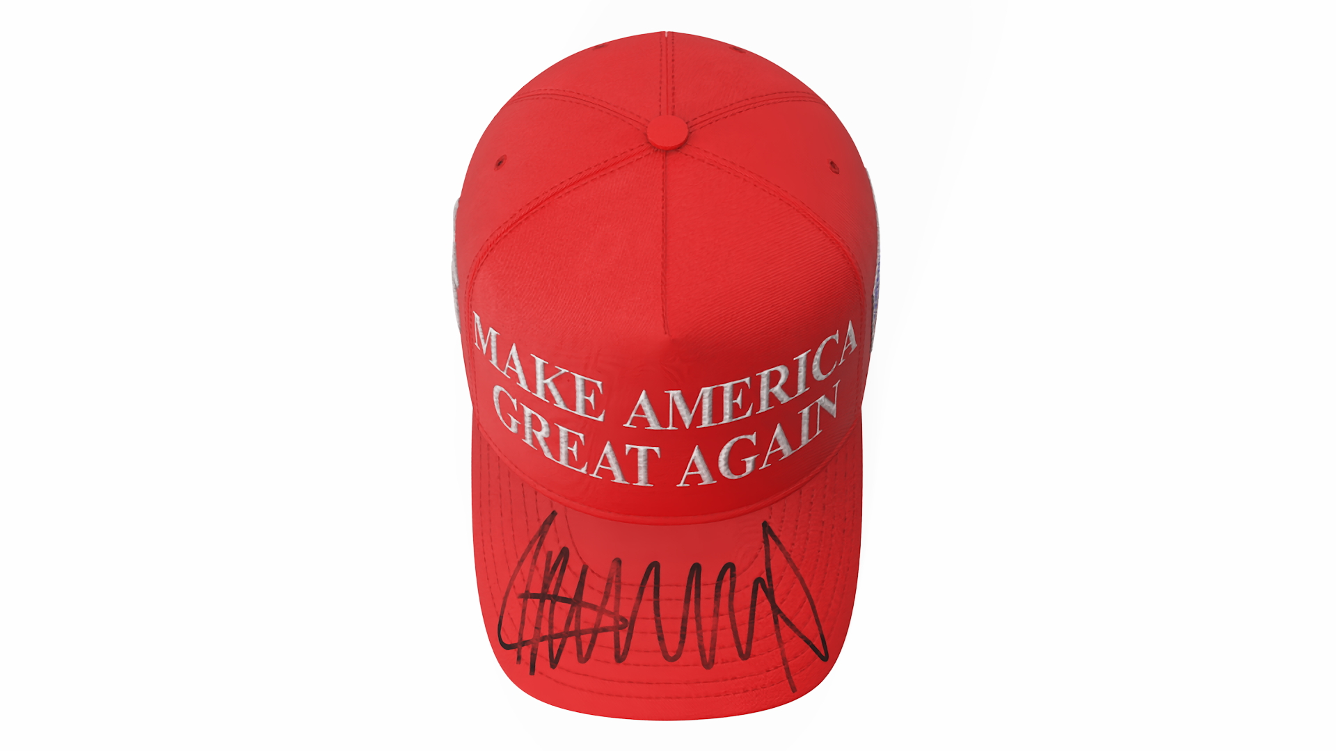 Trump Baseball Cap Red 3D
