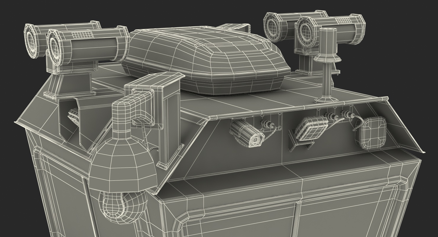 3D model Mobile Surveillance Tower