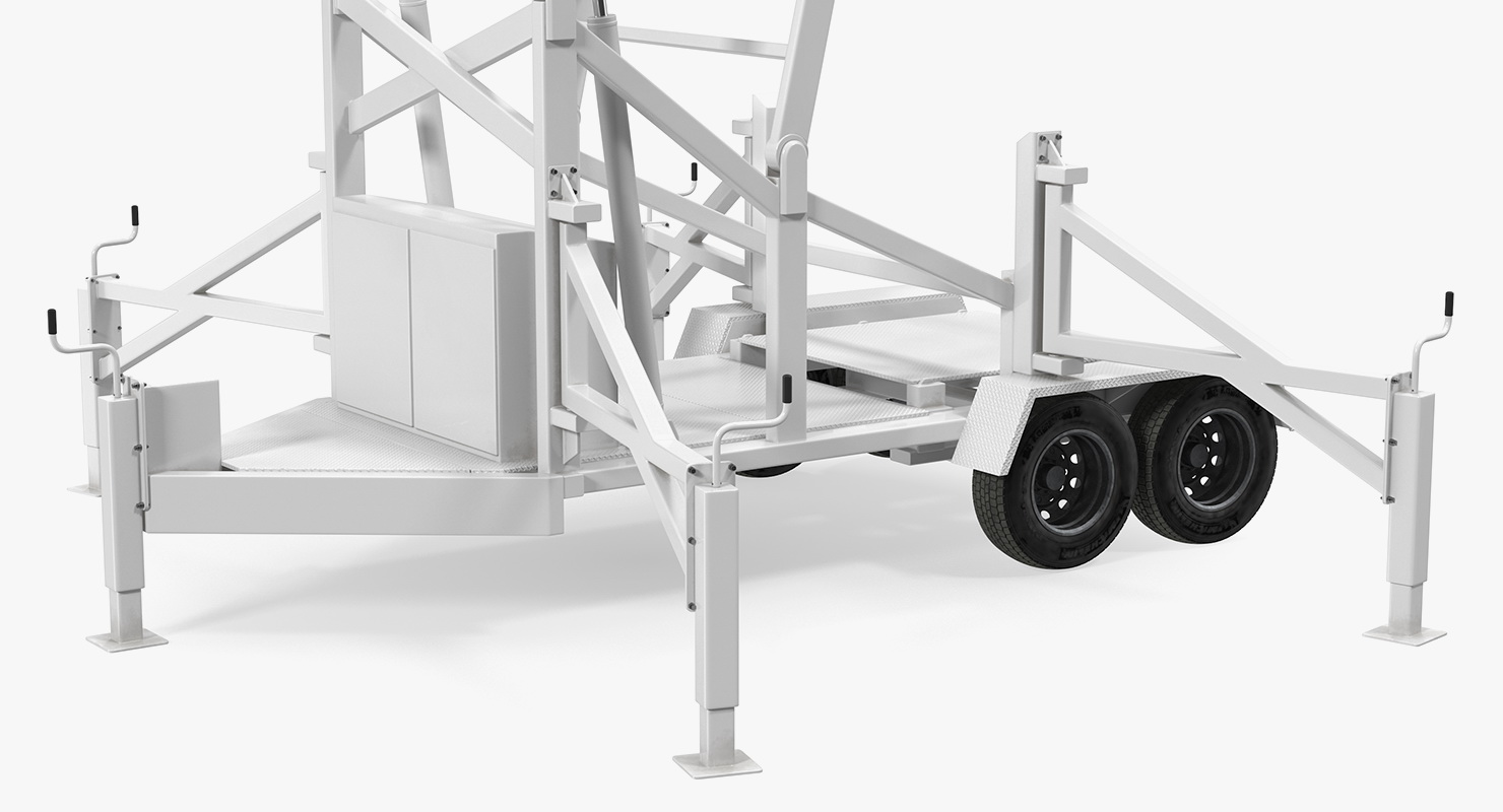 3D model Mobile Surveillance Tower