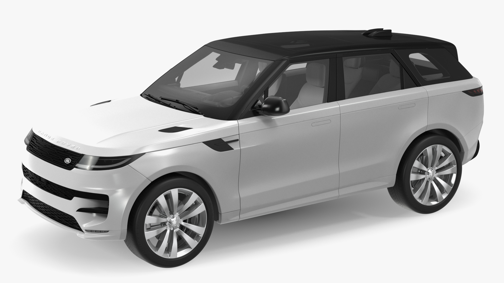 SUV Range Rover Sport 2023 Grey Simple Interior 3D