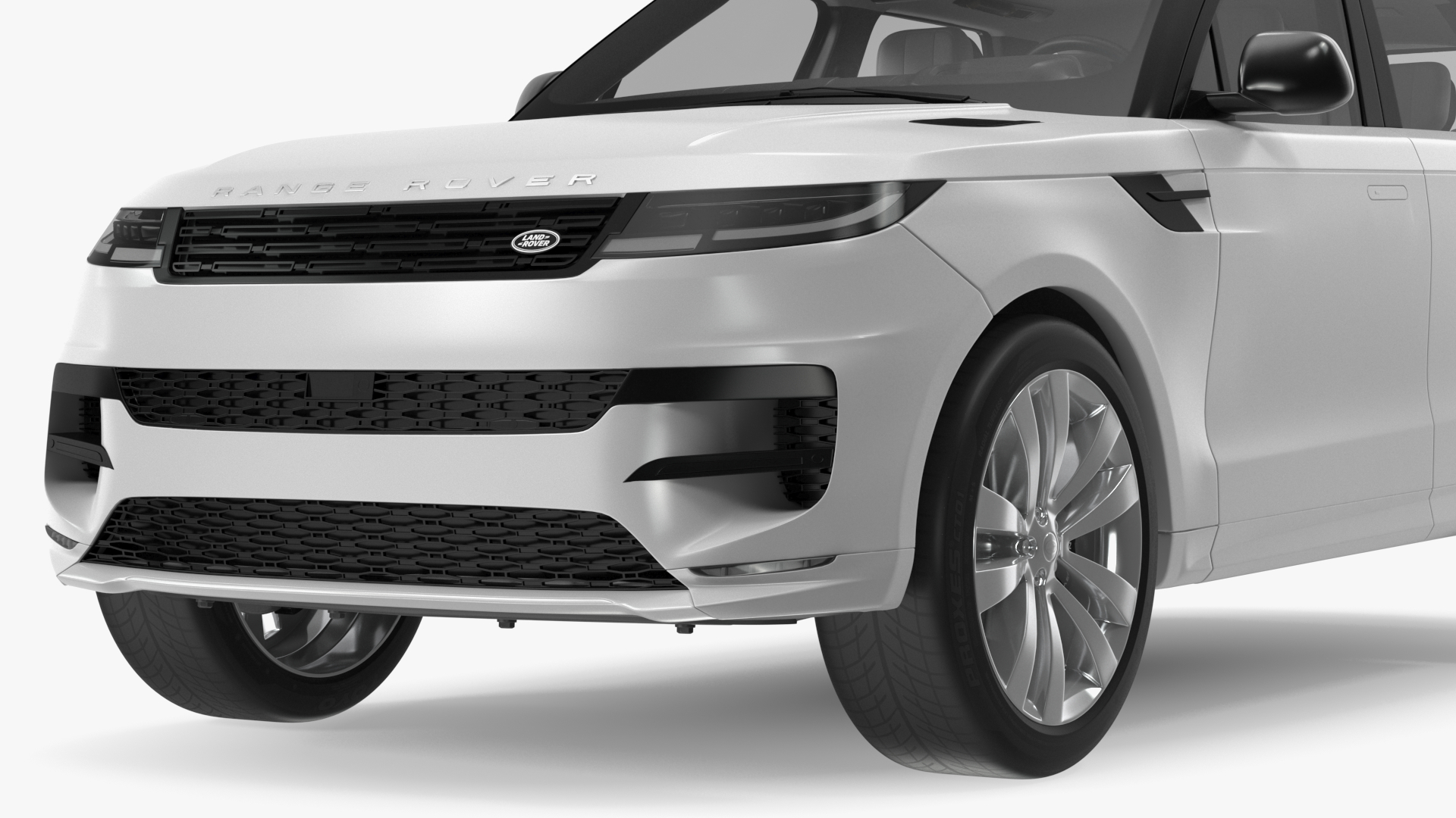 SUV Range Rover Sport 2023 Grey Simple Interior 3D