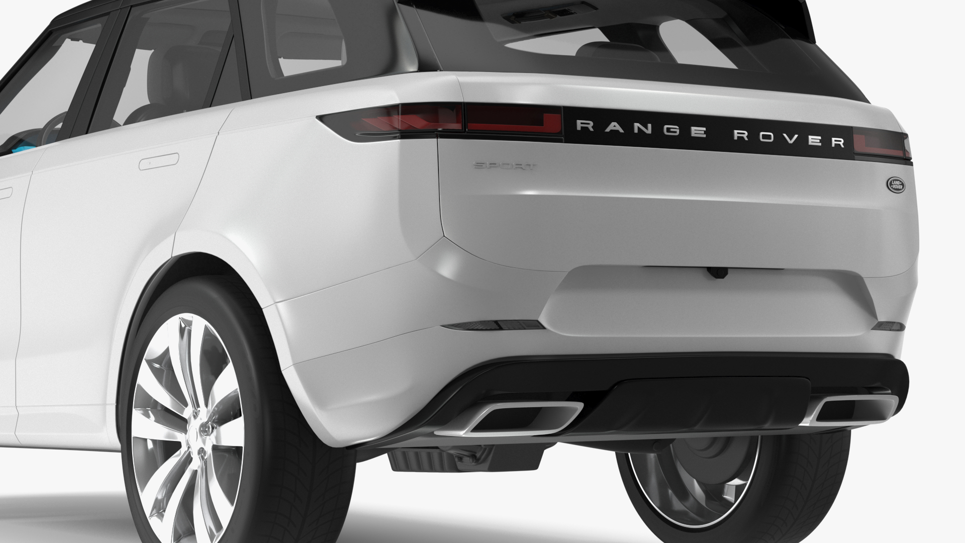 SUV Range Rover Sport 2023 Grey Simple Interior 3D