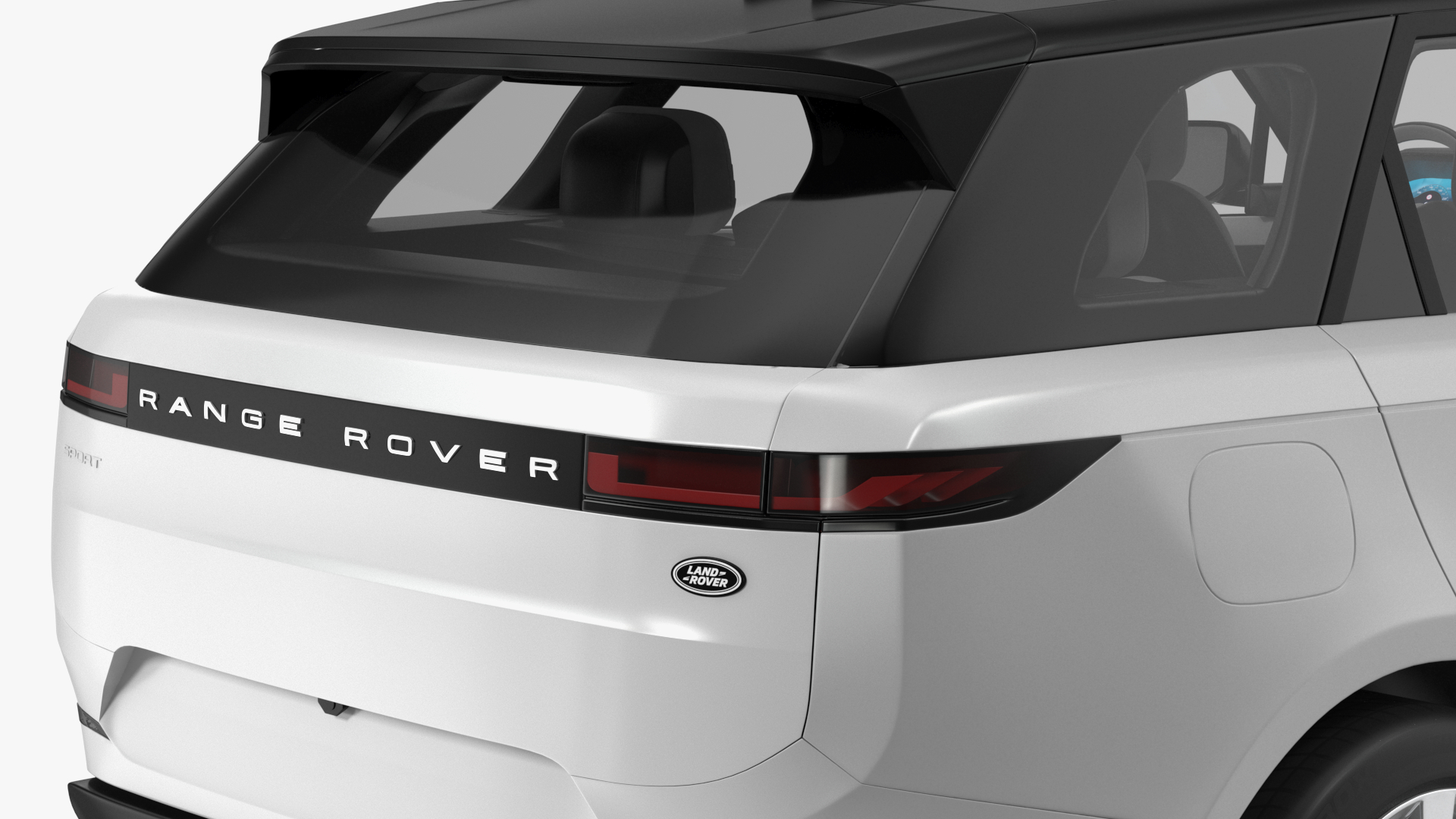 SUV Range Rover Sport 2023 Grey Simple Interior 3D