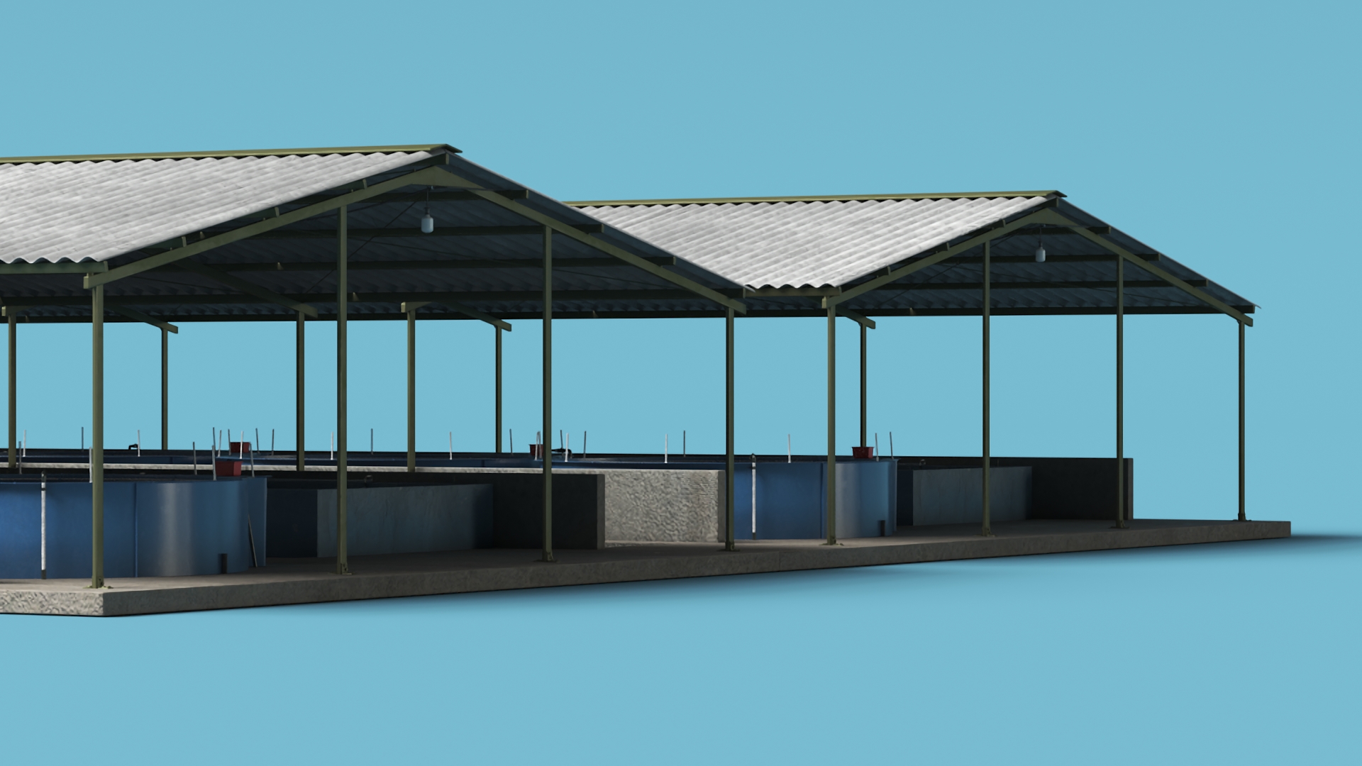 Aquaculture Complex 3D model