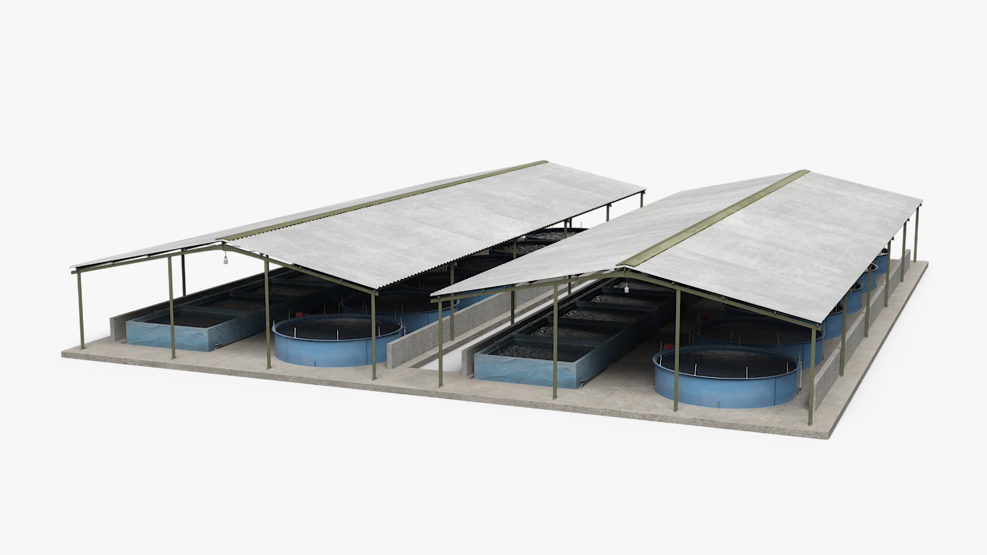 Aquaculture Complex 3D model