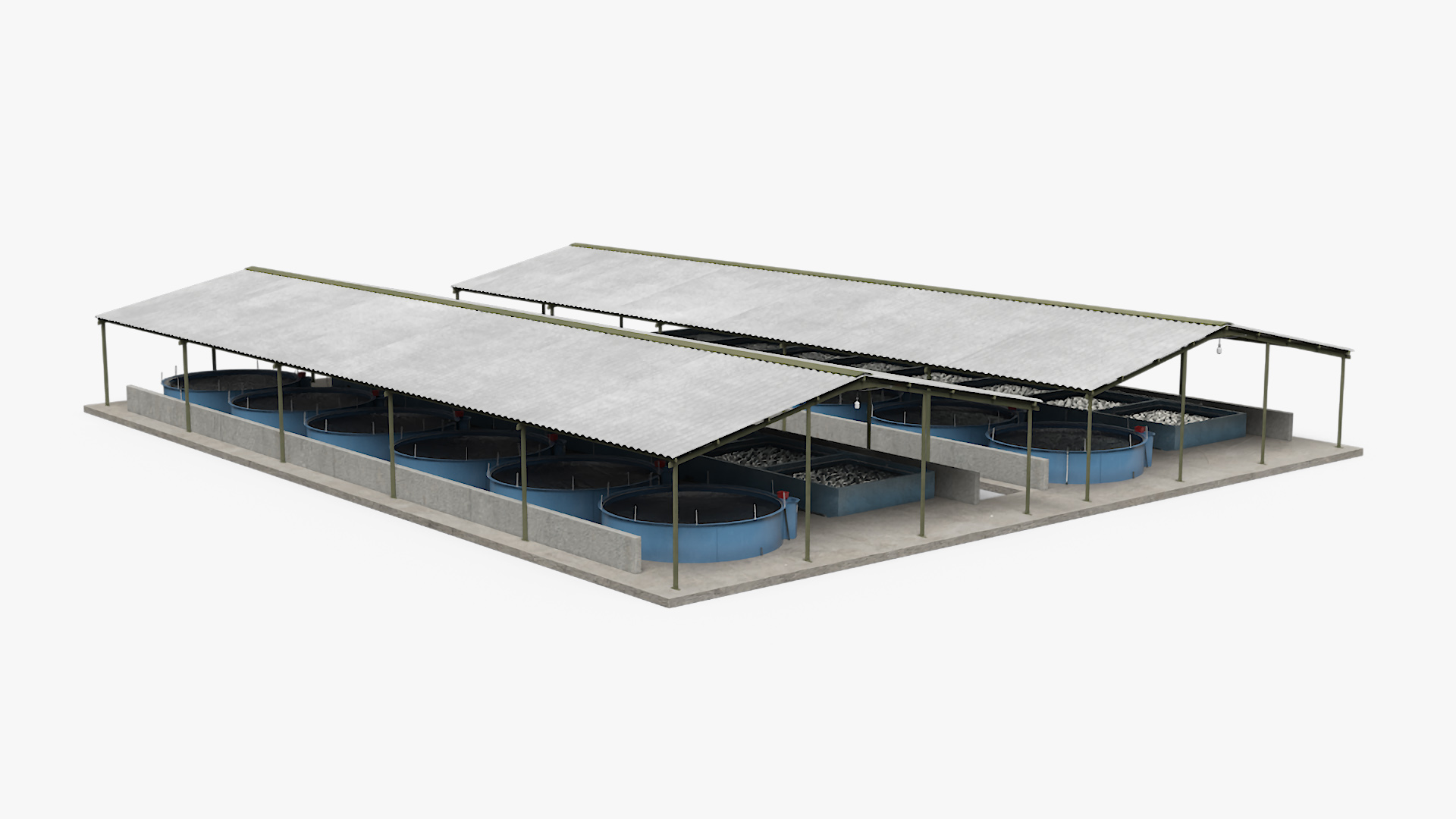 Aquaculture Complex 3D model