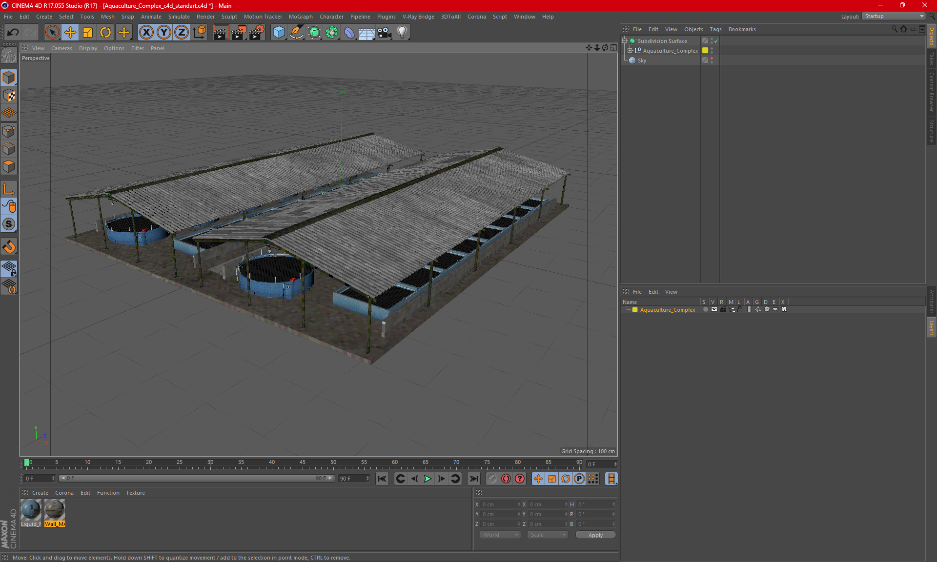 Aquaculture Complex 3D model