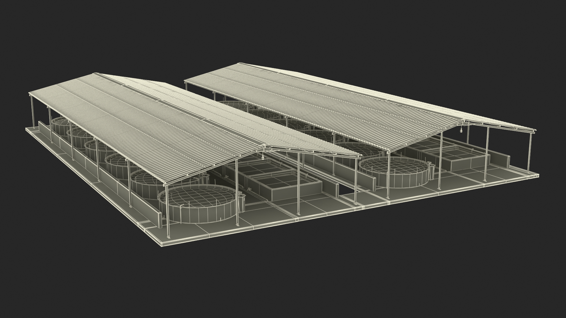 Aquaculture Complex 3D model