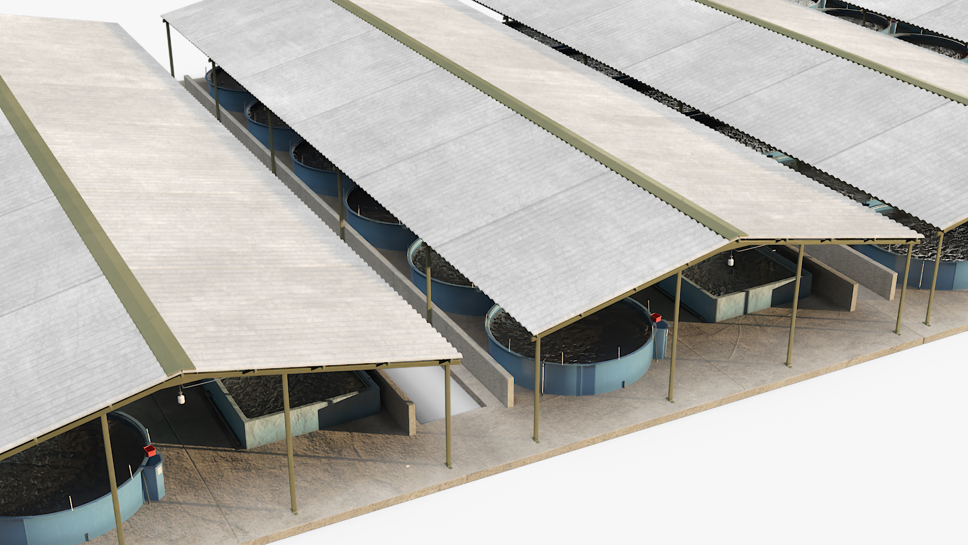 Aquaculture Complex 3D model