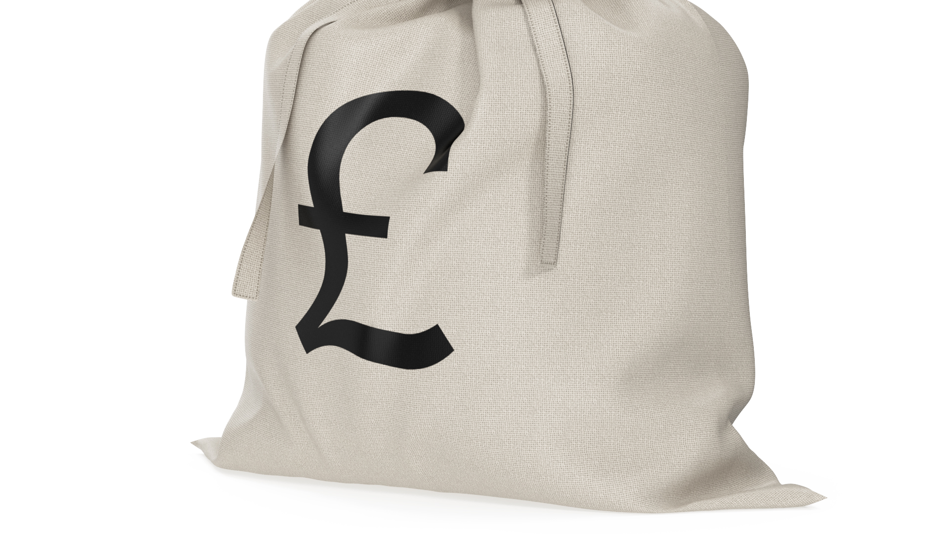 3D model Money Bag with Pound Sign