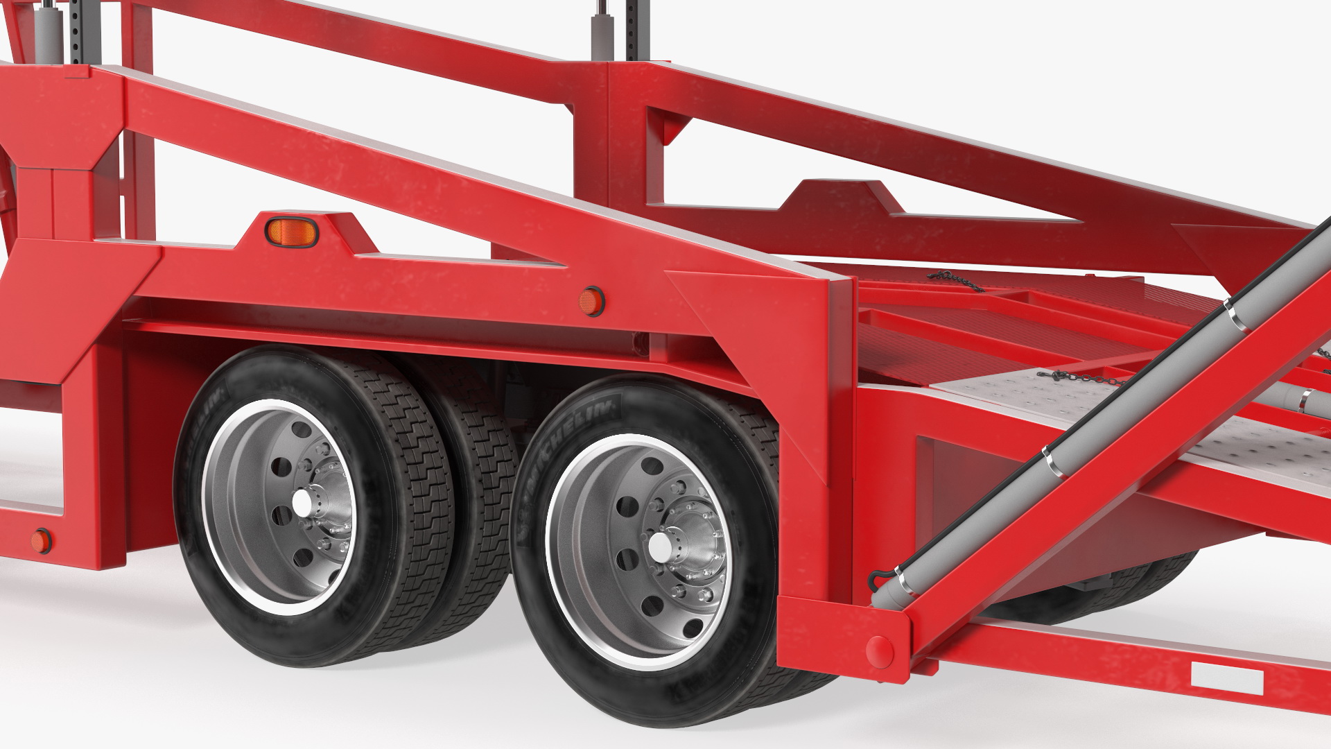 Kenworth Truck with Sun Valley Car Carrier Rigged 3D model