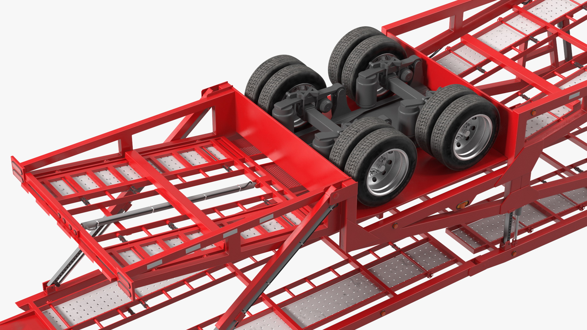 Kenworth Truck with Sun Valley Car Carrier Rigged 3D model