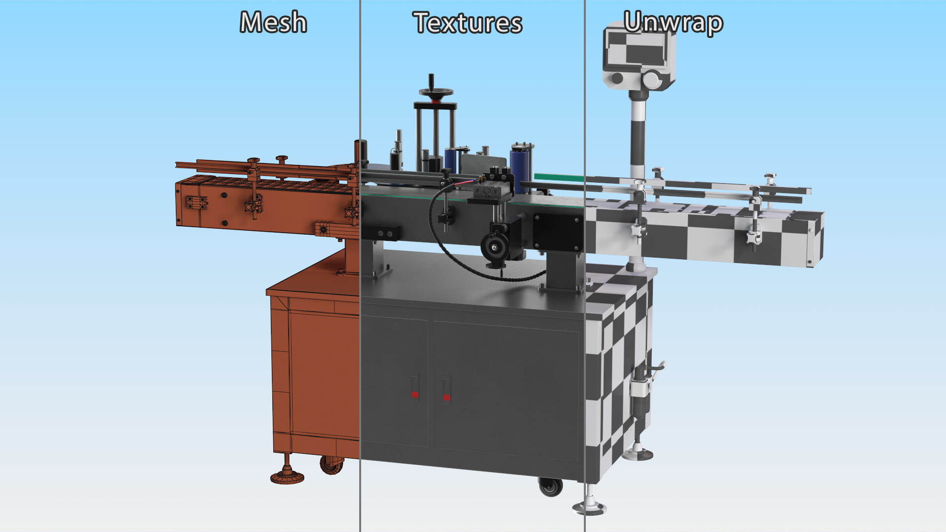 3D model Labeling Machine LandPack