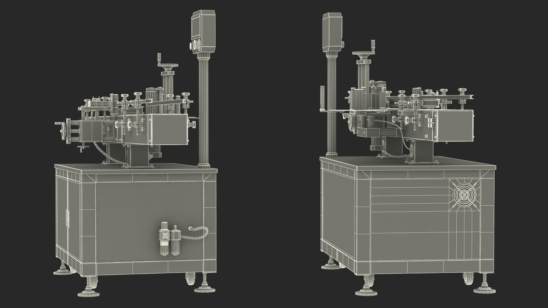 3D model Labeling Machine LandPack