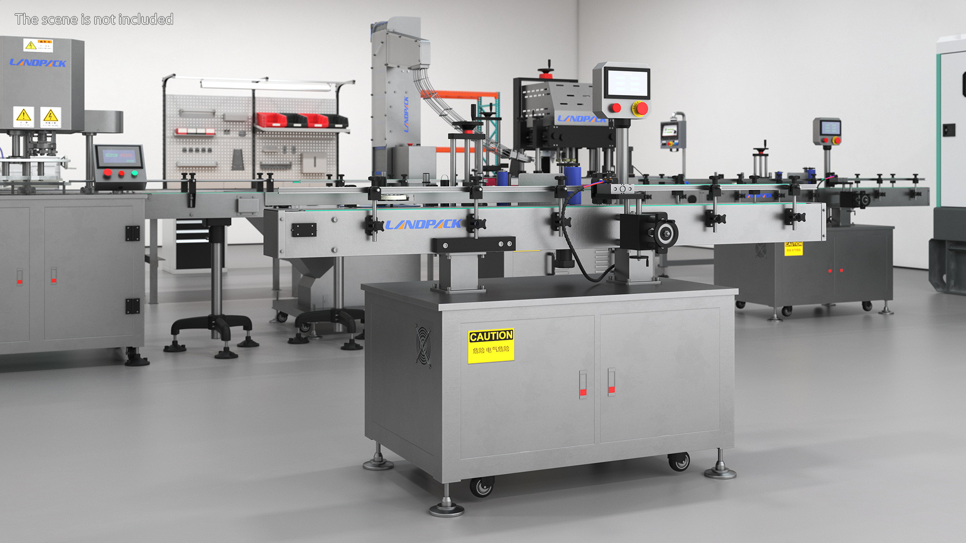 3D model Labeling Machine LandPack