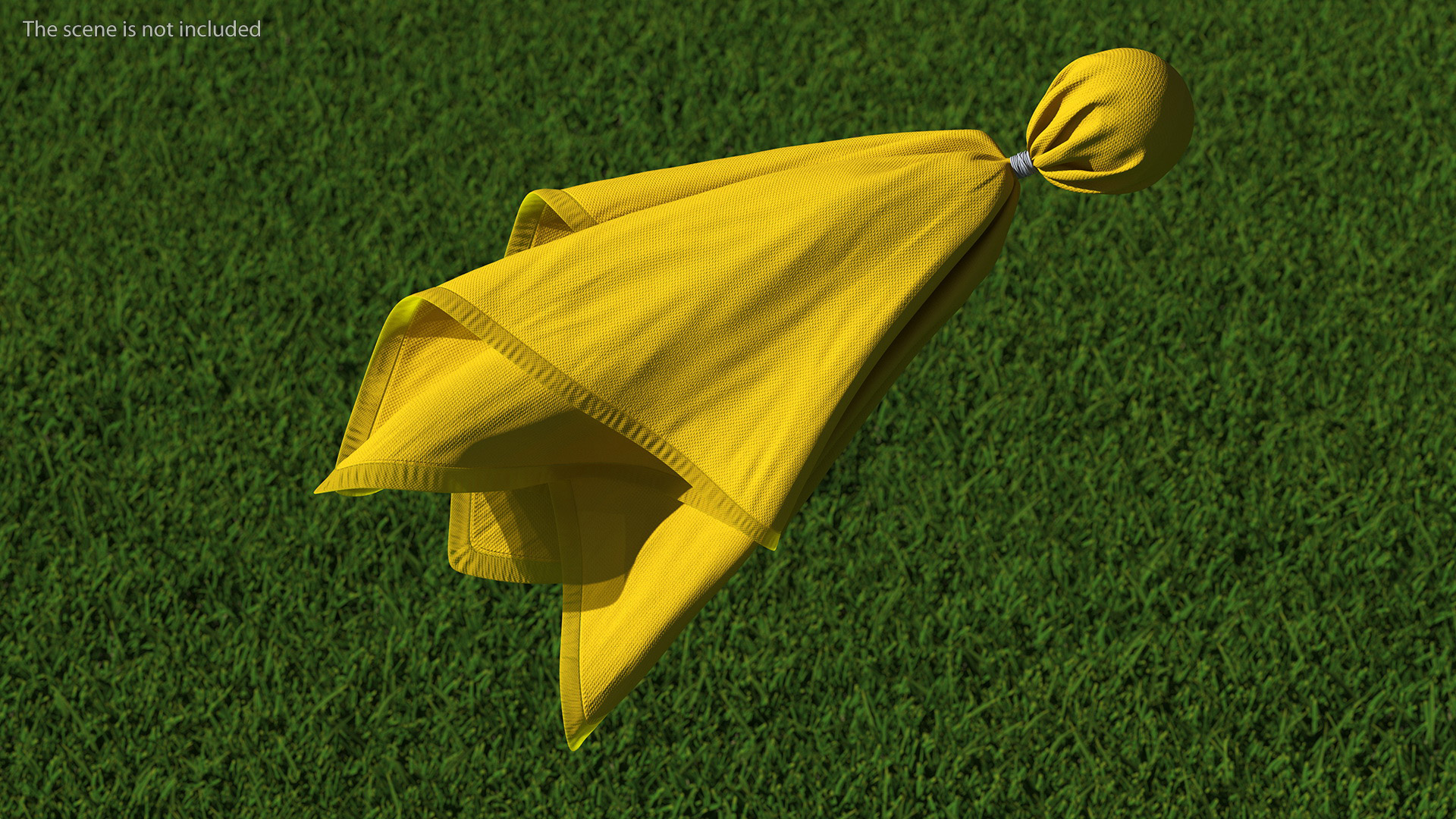 3D model Football Officials Yellow Ball