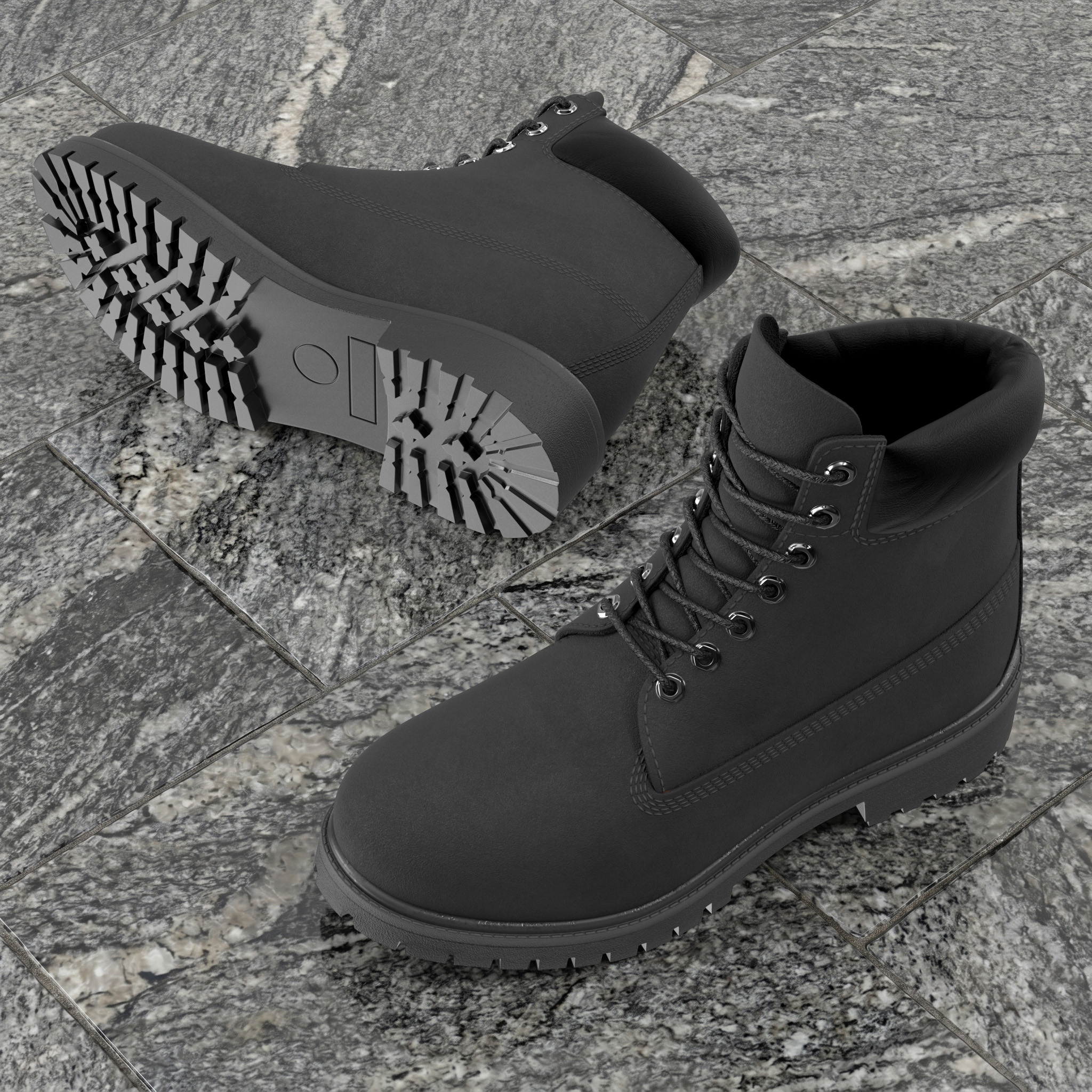 Classic Industrial Safety Style Boots