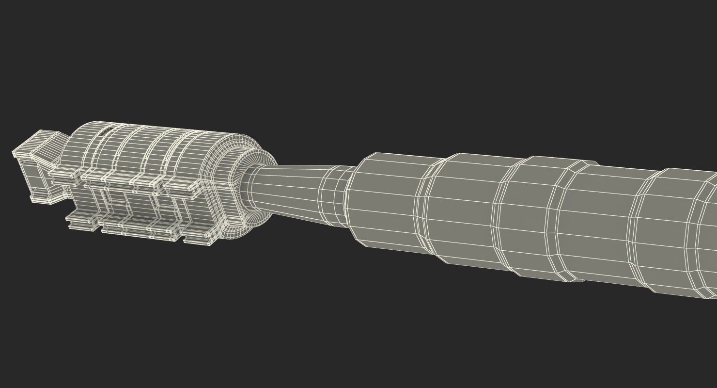 3D model Anodized Ram Hydraulic Cylinder 6 Sci Fi