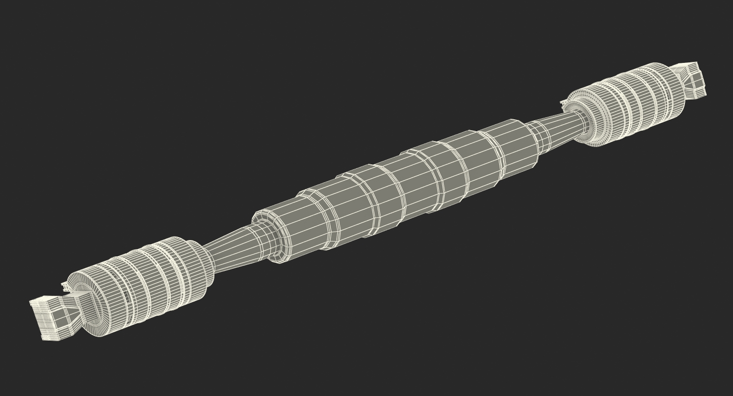3D model Anodized Ram Hydraulic Cylinder 6 Sci Fi
