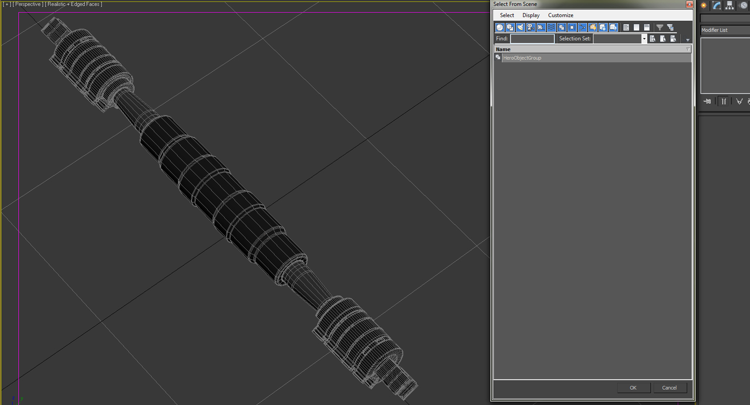 3D model Anodized Ram Hydraulic Cylinder 6 Sci Fi