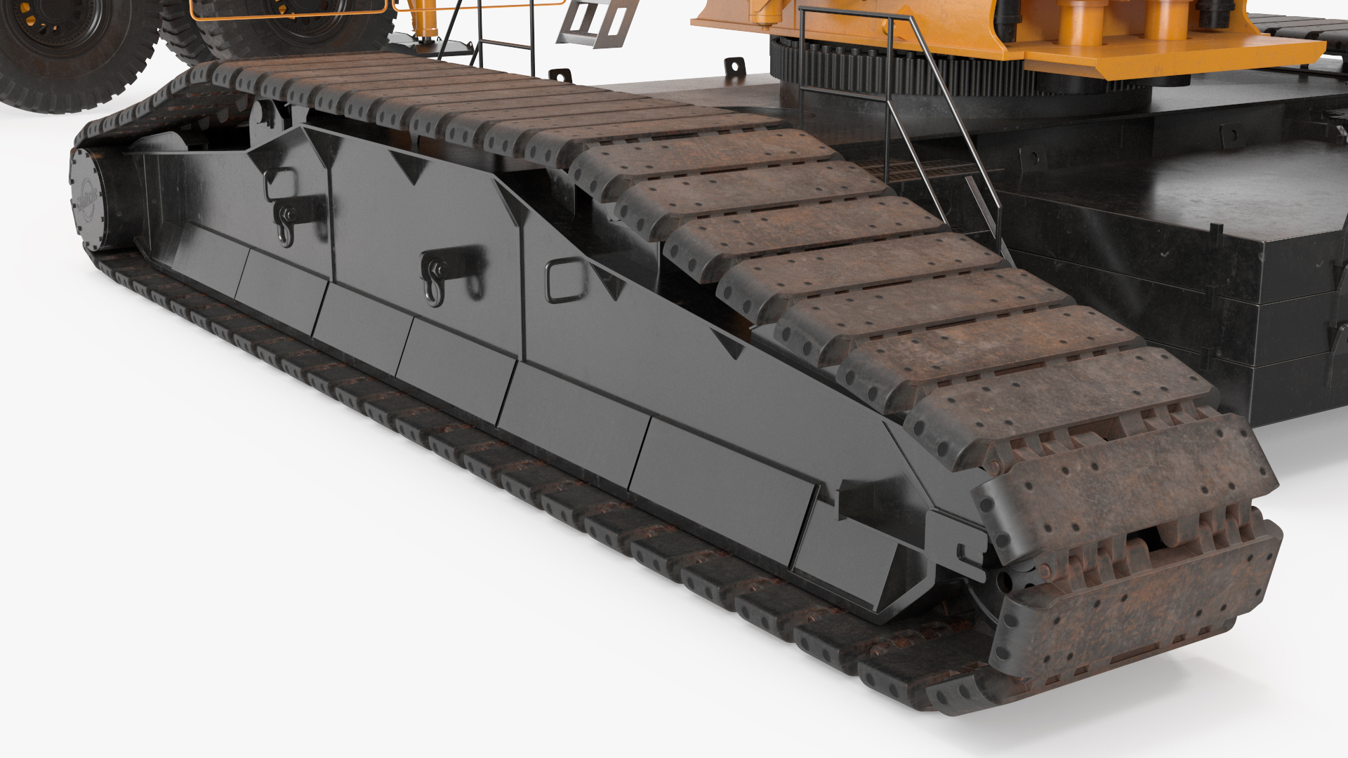 3D Crawler Crane with Lattice Boom for Construction model