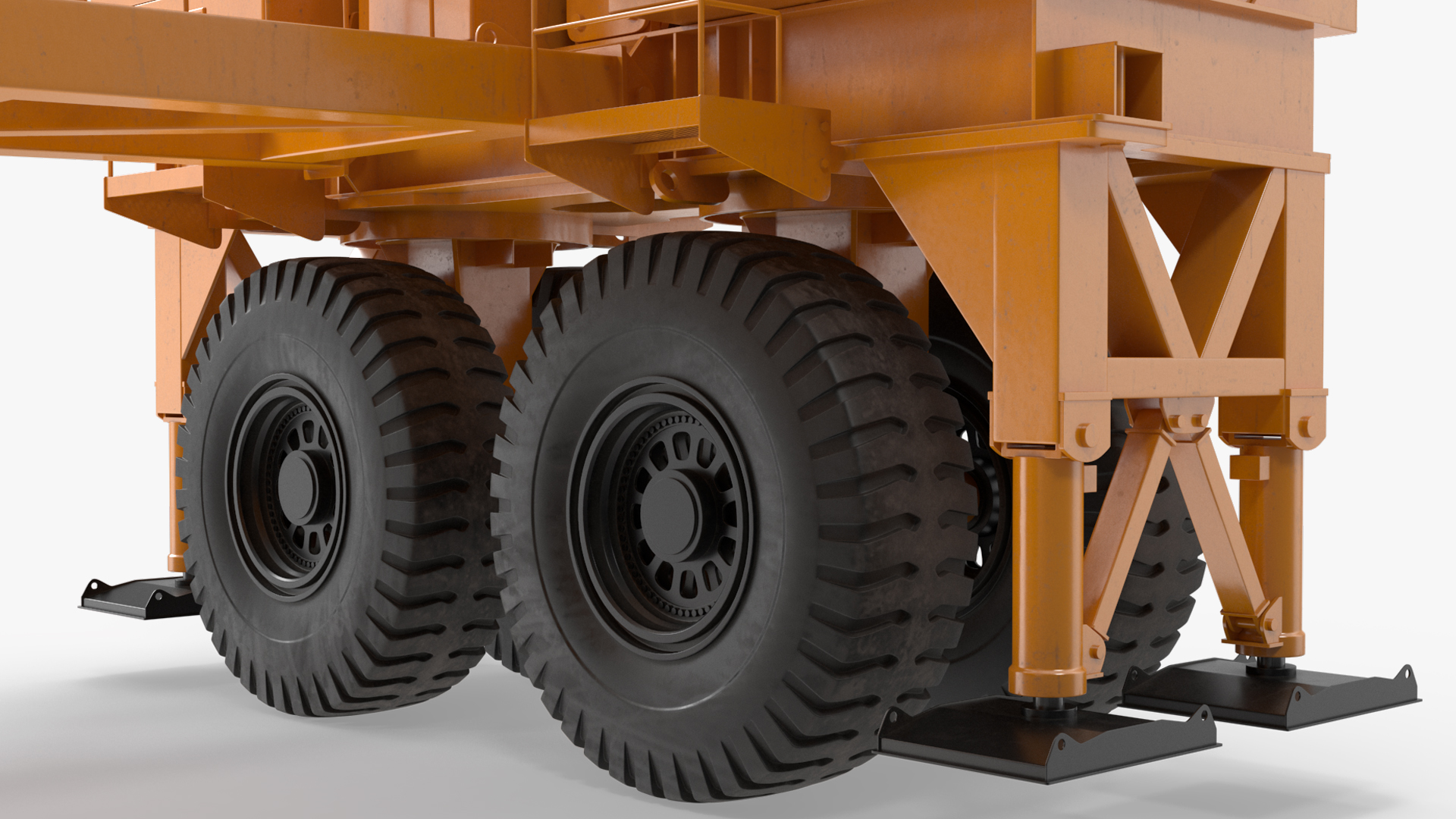 3D Crawler Crane with Lattice Boom for Construction model