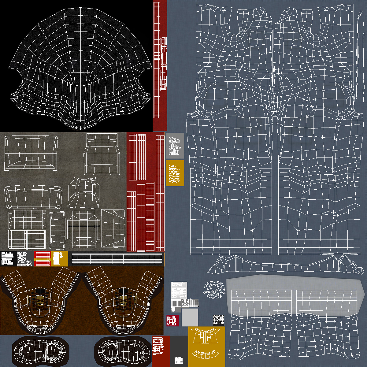 3D Dark Skin Black Man Electrician Rigged model