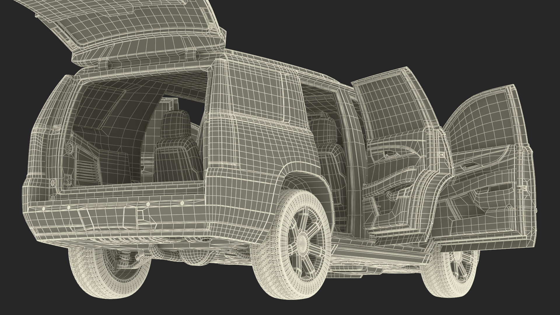 3D Cadillac Escalade SUV