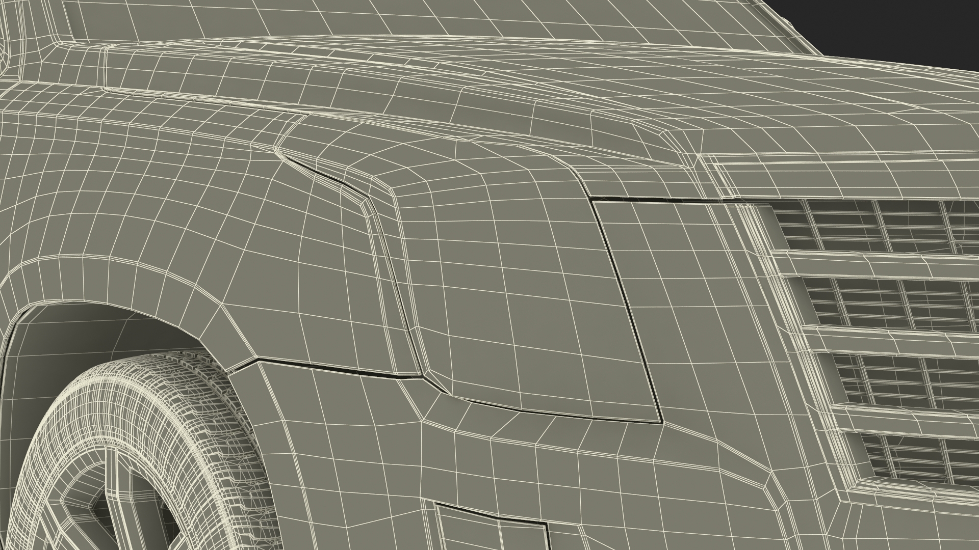 3D Cadillac Escalade SUV