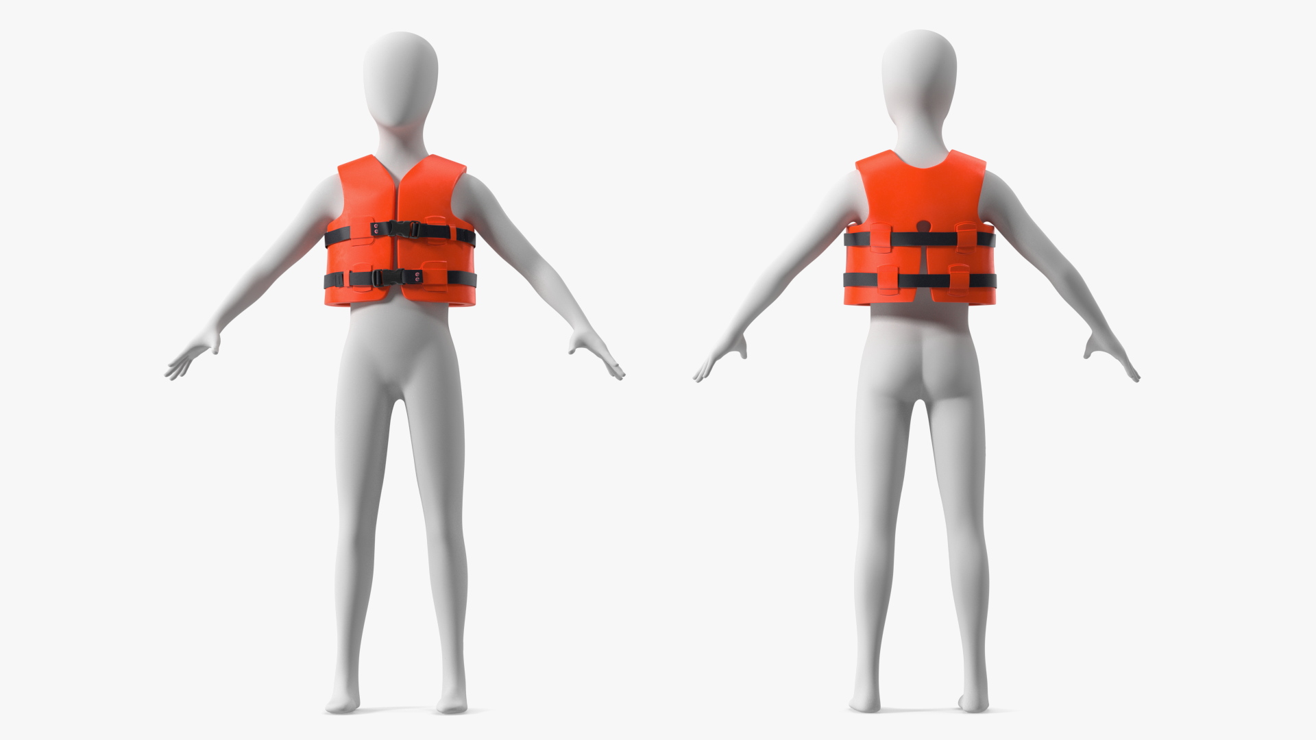 3D Life Vest Type III PFD for Kids