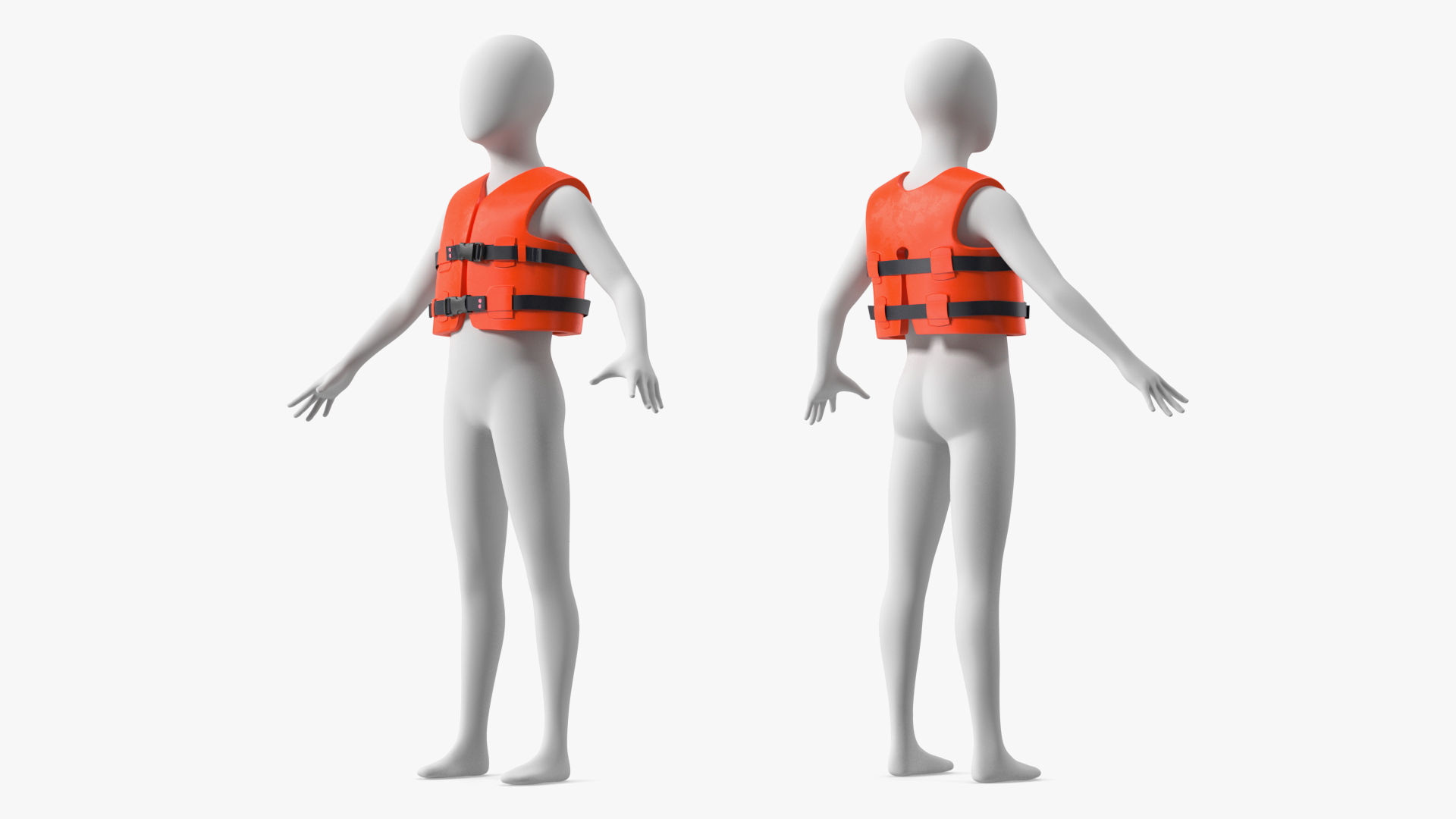 3D Life Vest Type III PFD for Kids
