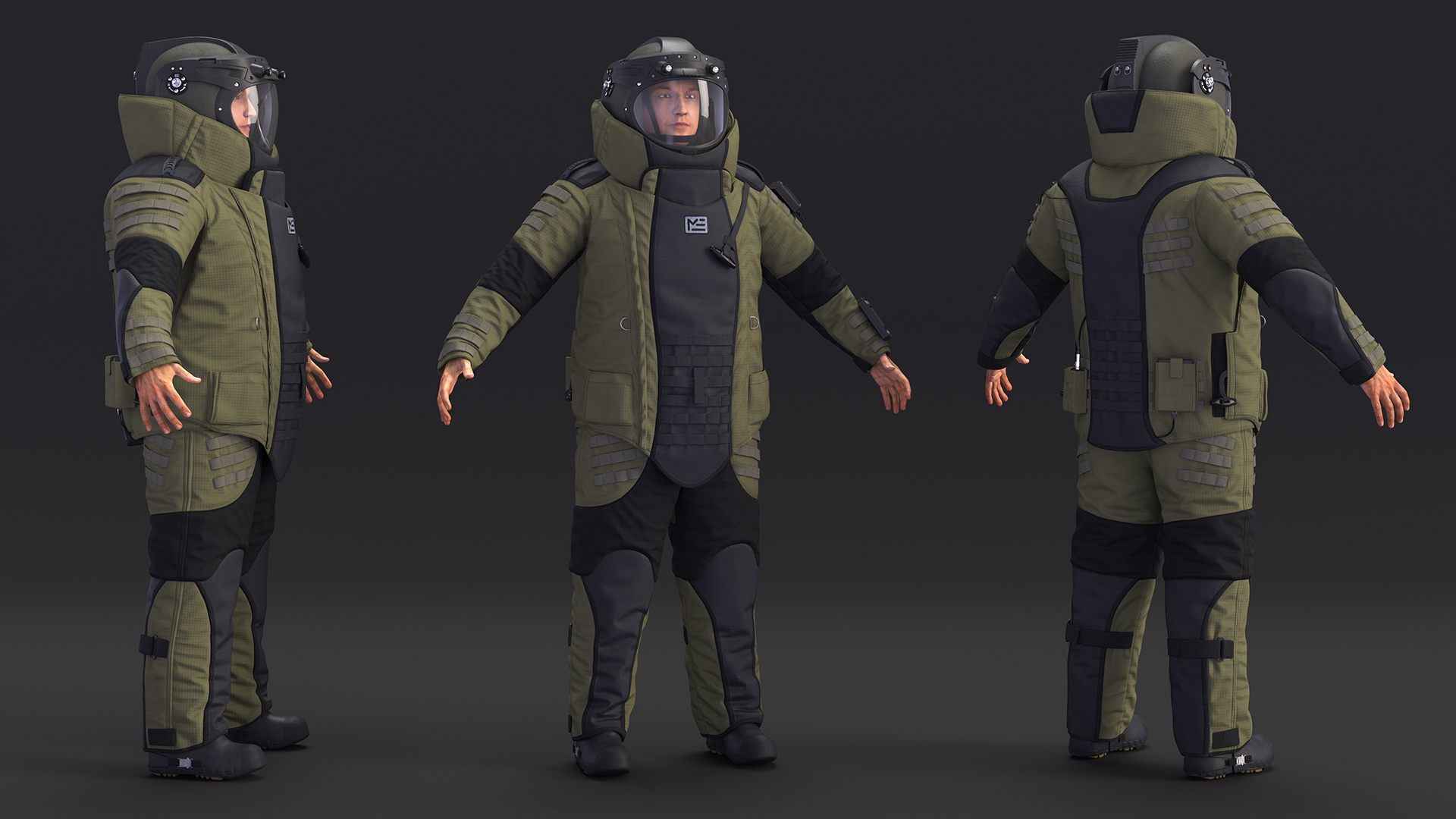 3D EOD 10 Bomb Suit