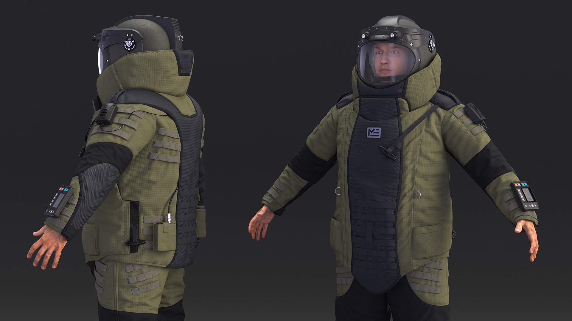 3D EOD 10 Bomb Suit