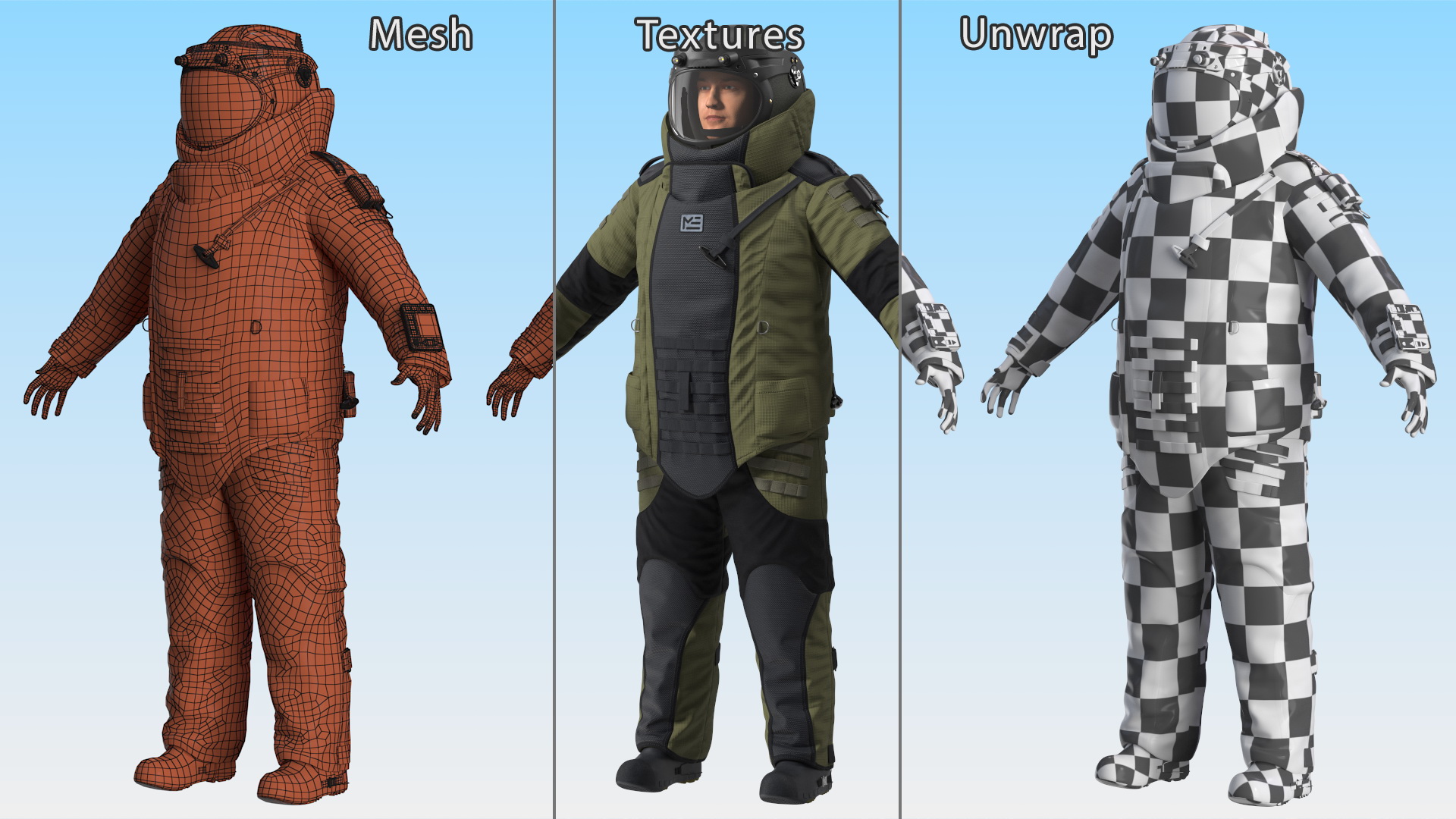3D EOD 10 Bomb Suit