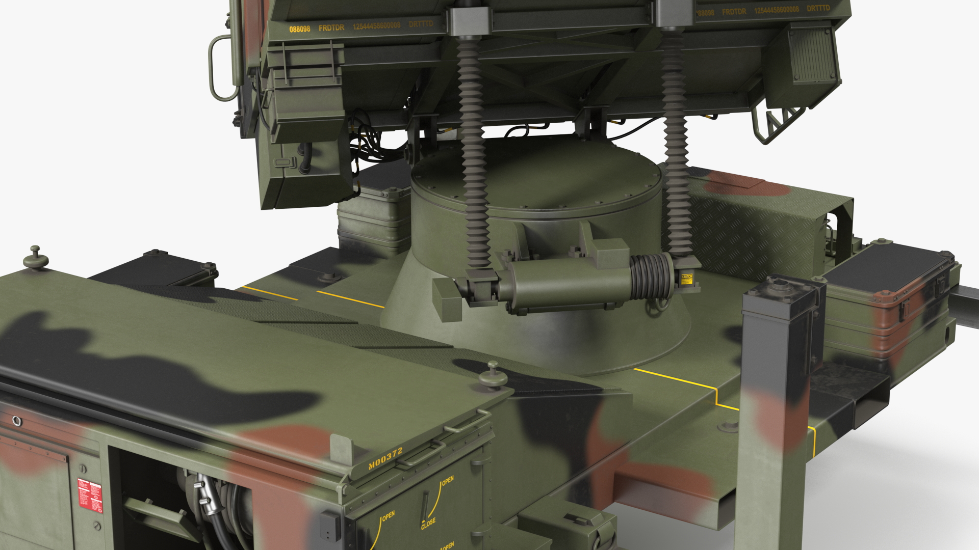3D NASAMS Missile System Camouflage Ready to Attack model
