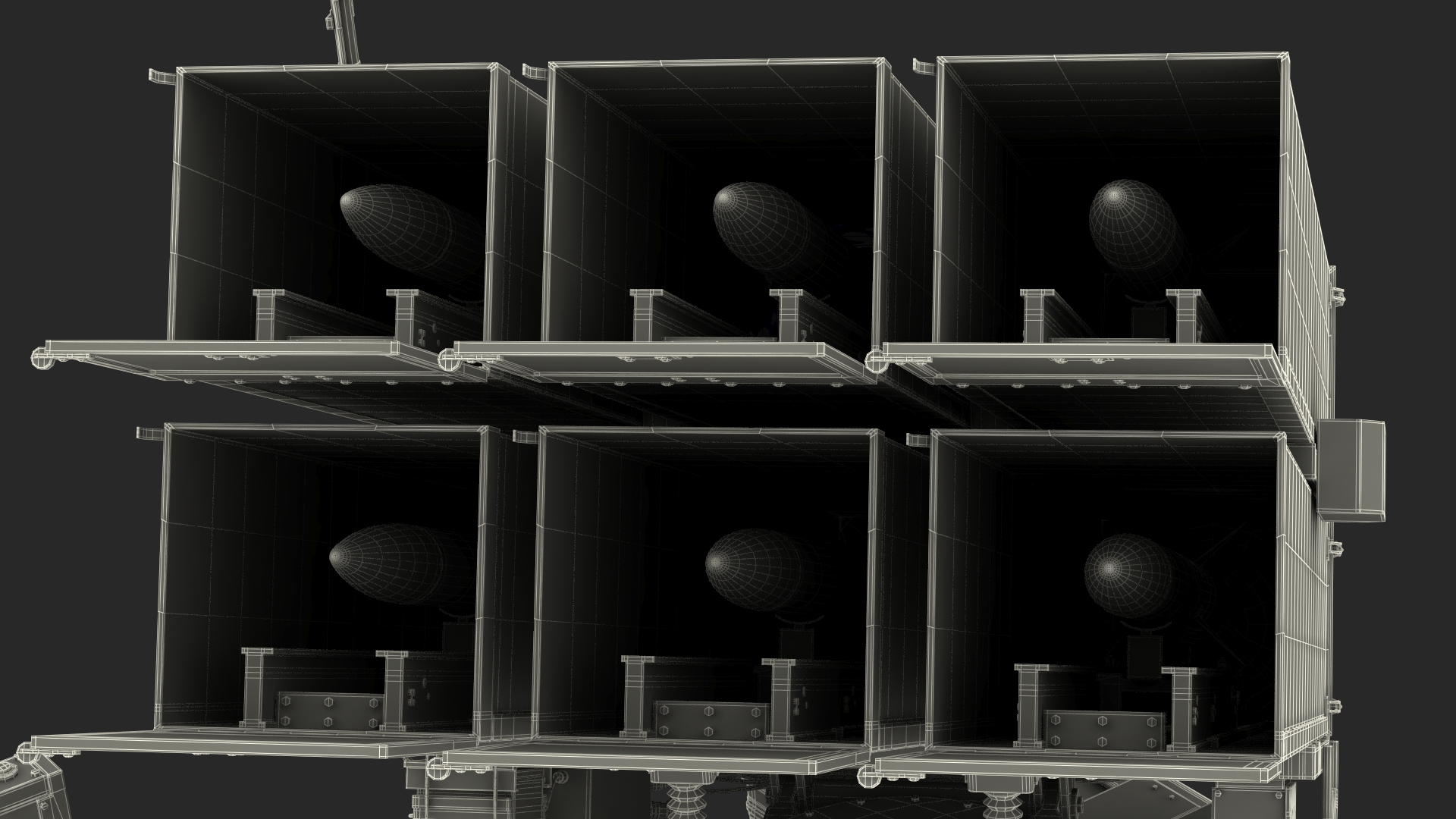 3D NASAMS Missile System Camouflage Ready to Attack model
