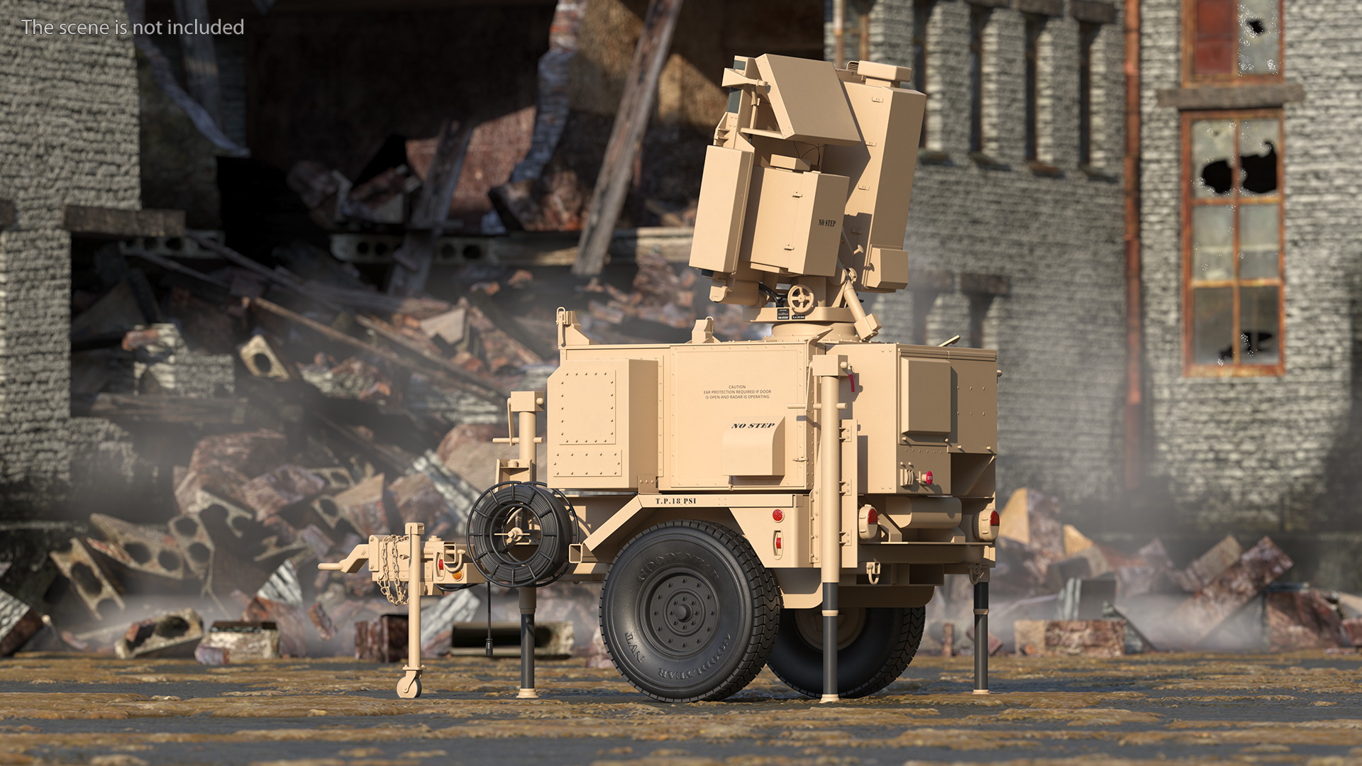 MPQ-64 Sentinel Radar Sand Color 3D