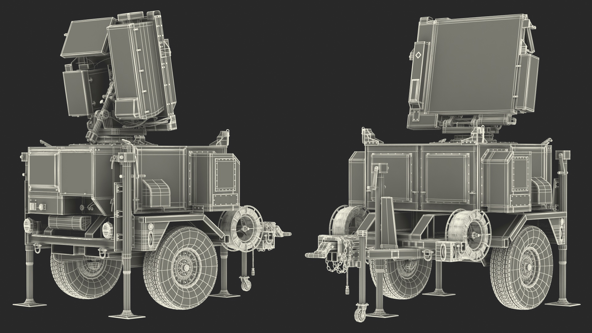 MPQ-64 Sentinel Radar Sand Color 3D