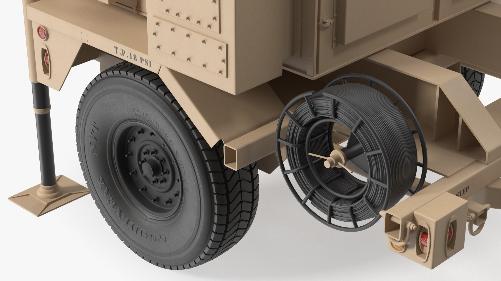 MPQ-64 Sentinel Radar Sand Color 3D